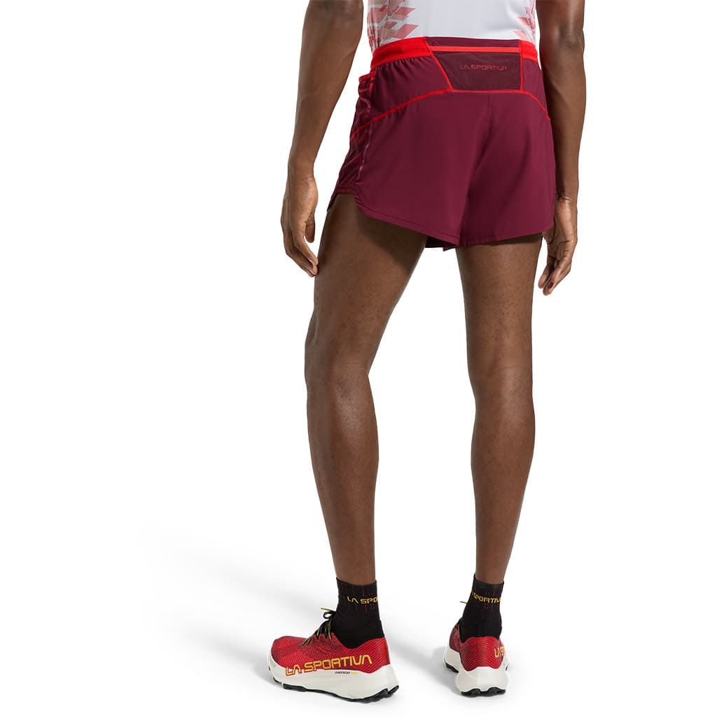 La Sportiva | Pantaloncini Auster Uomo Redwood/Muntain Red - Fabbrica Ski Sises