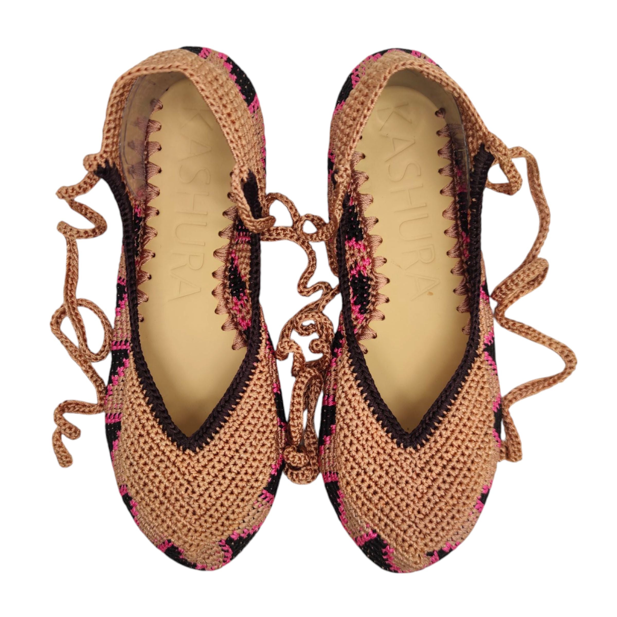 Kashura | Scarpe Ballerina High Donna Ananas Brown - Fabbrica Ski Sises