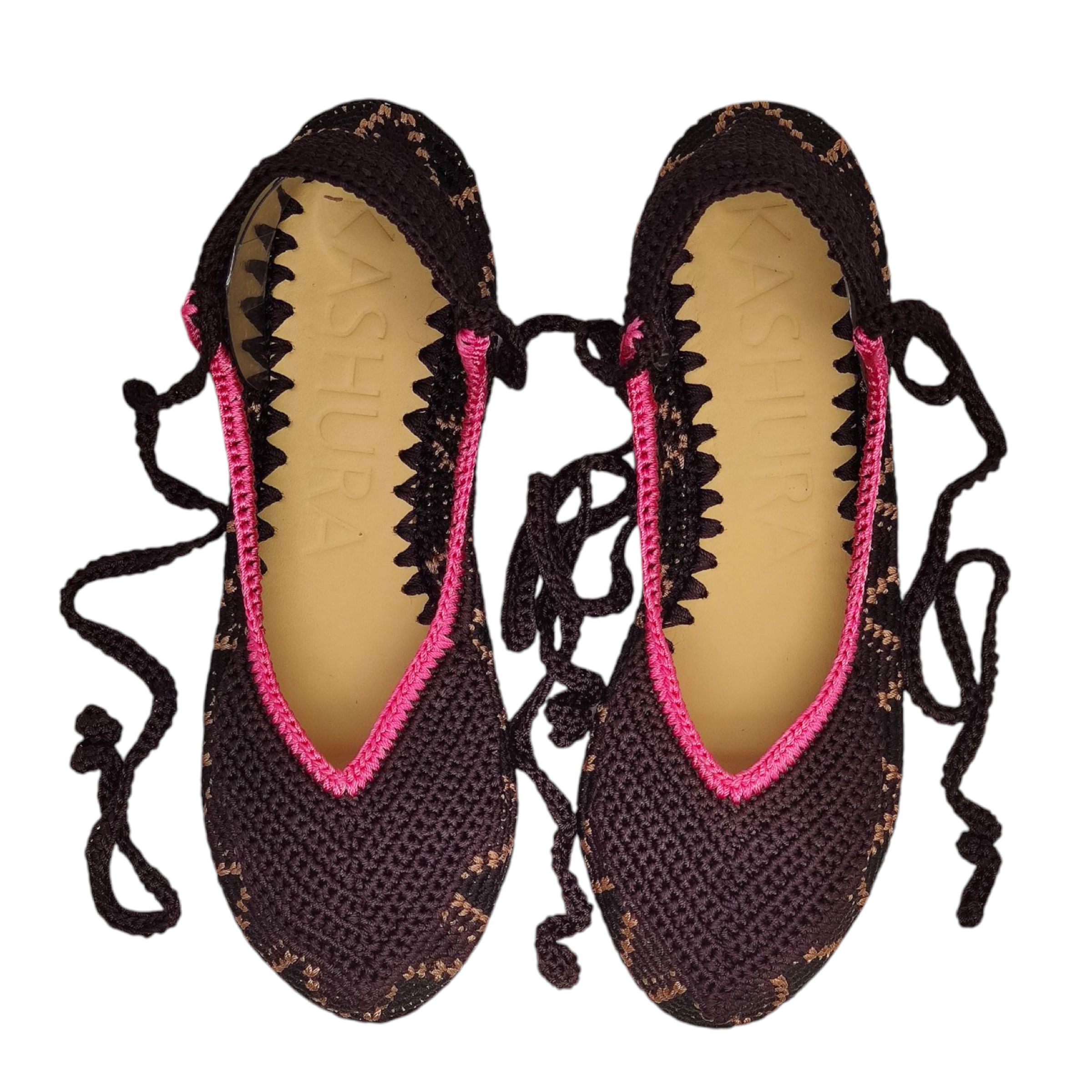 Kashura | Scarpe Ballerina High Donna Coffee Brown - Fabbrica Ski Sises