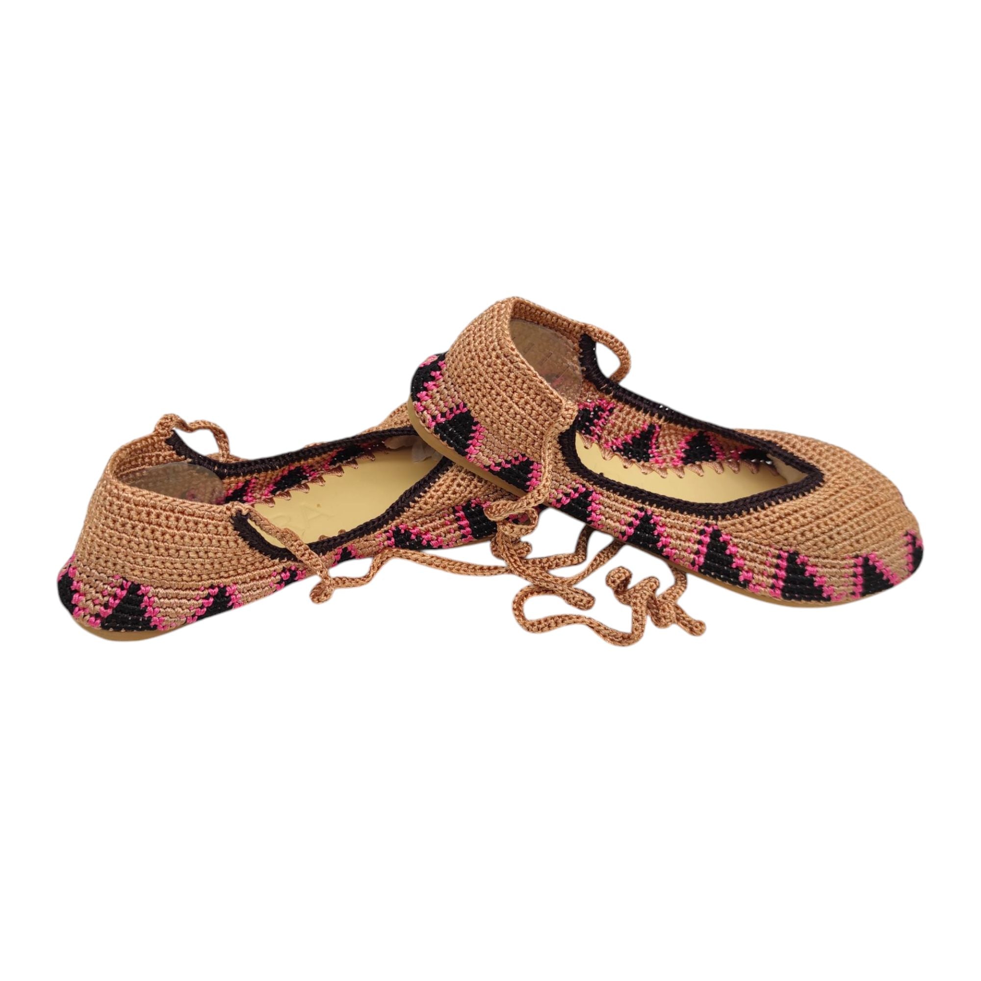 Kashura | Scarpe Ballerina High Donna Ananas Brown - Fabbrica Ski Sises