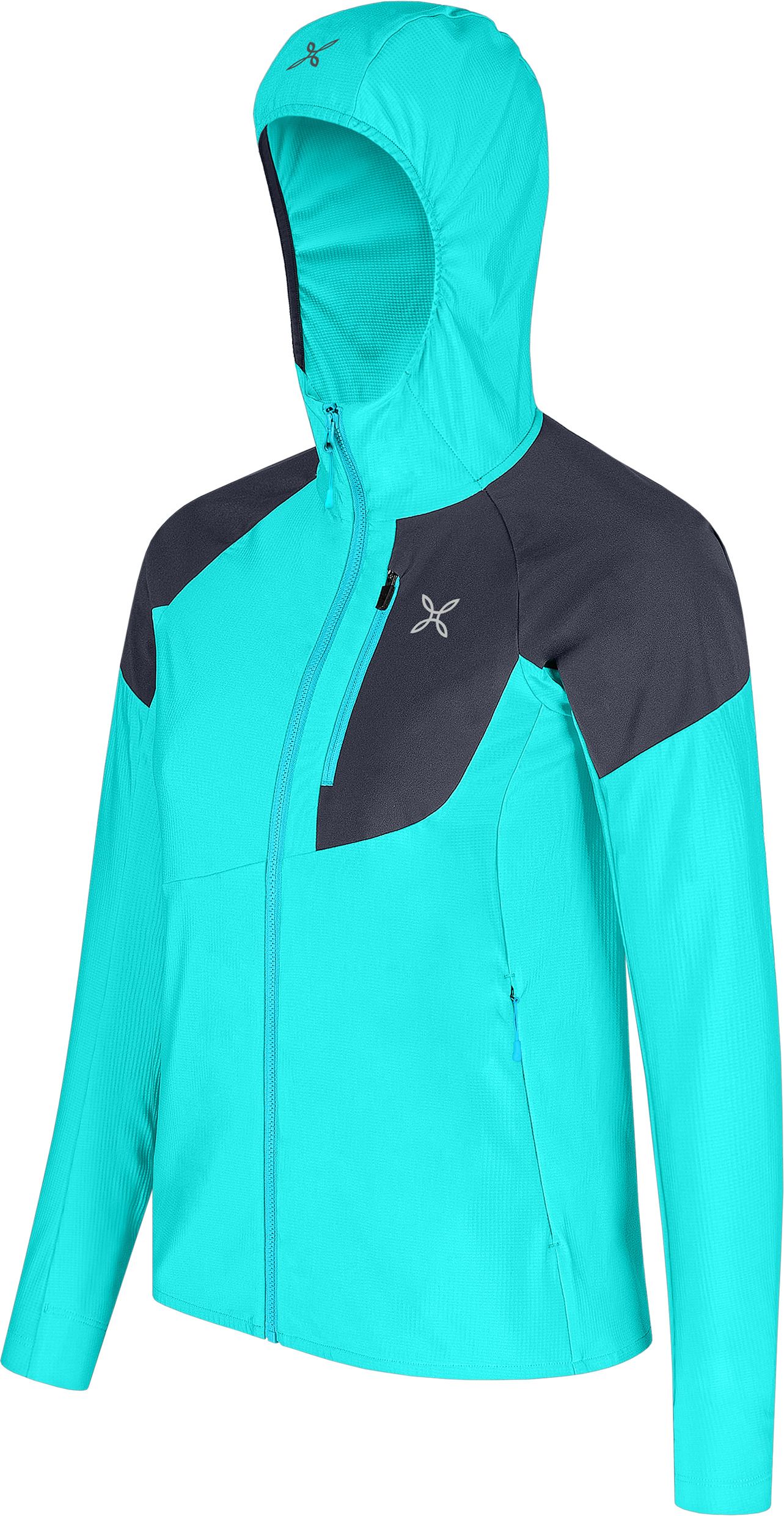 Montura | Maglia Spitze Hooded Donna Turquoise/Graphite Blue - Fabbrica Ski Sises