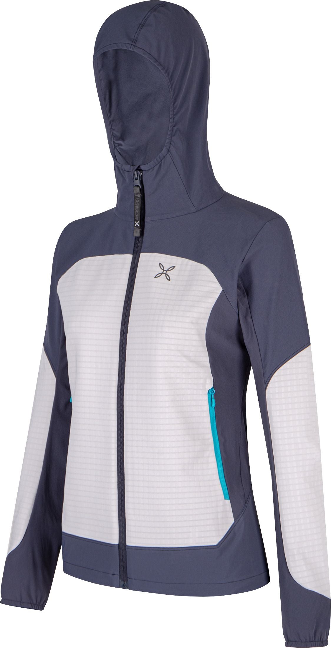 Montura | Giacca Seed Hooded Donna Quite Grey/Graphite Blue - Fabbrica Ski Sises