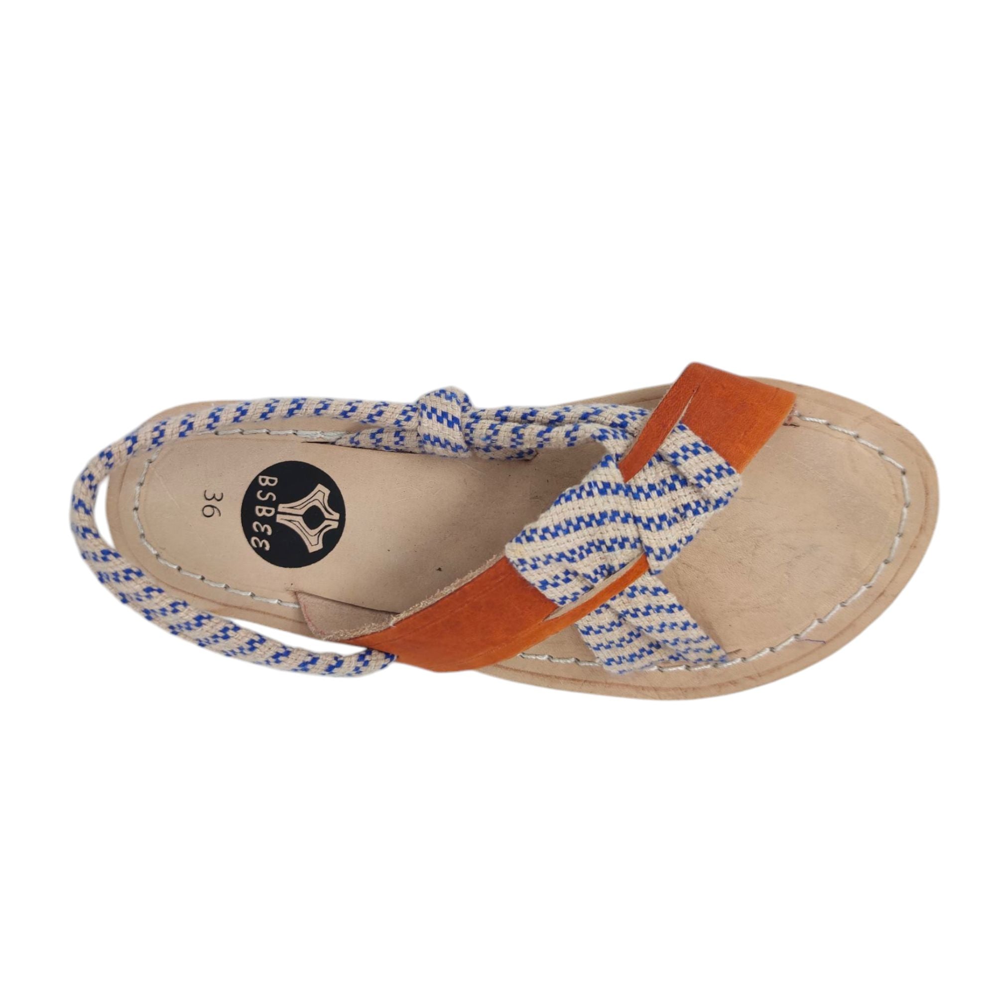 Bsbee | Sandali Campesinos Donna Nevy/Natural - Fabbrica Ski Sises