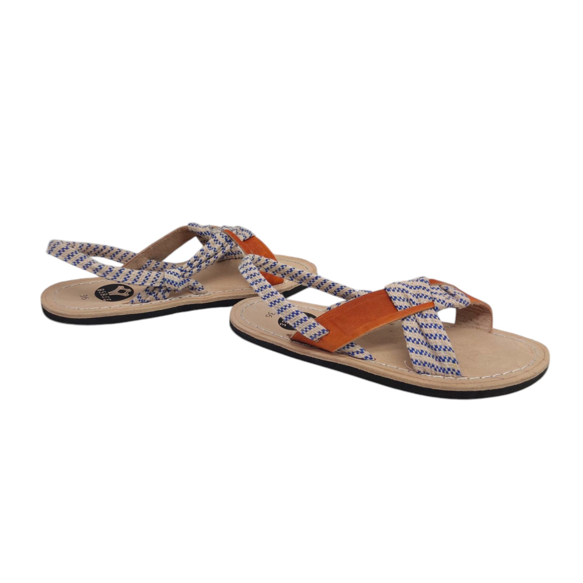 Bsbee | Sandali Campesinos Donna Nevy/Natural - Fabbrica Ski Sises