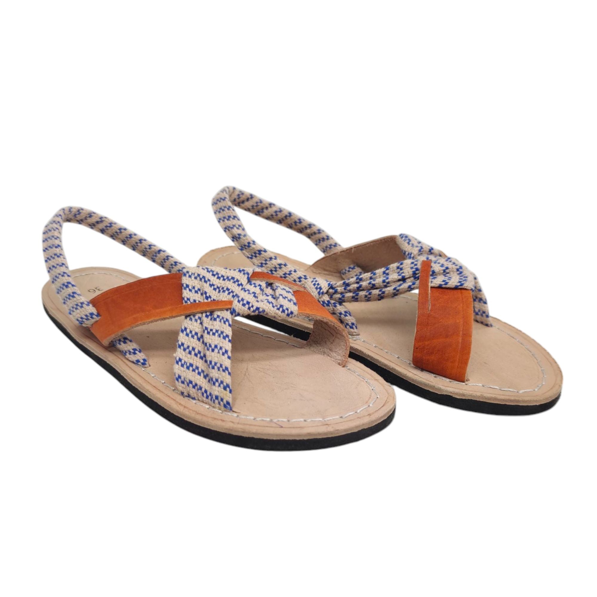 Bsbee | Sandali Campesinos Donna Nevy/Natural - Fabbrica Ski Sises