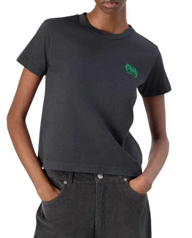 Obey | T-shirt Submit To The Rhythm Donna Black - Fabbrica Ski Sises