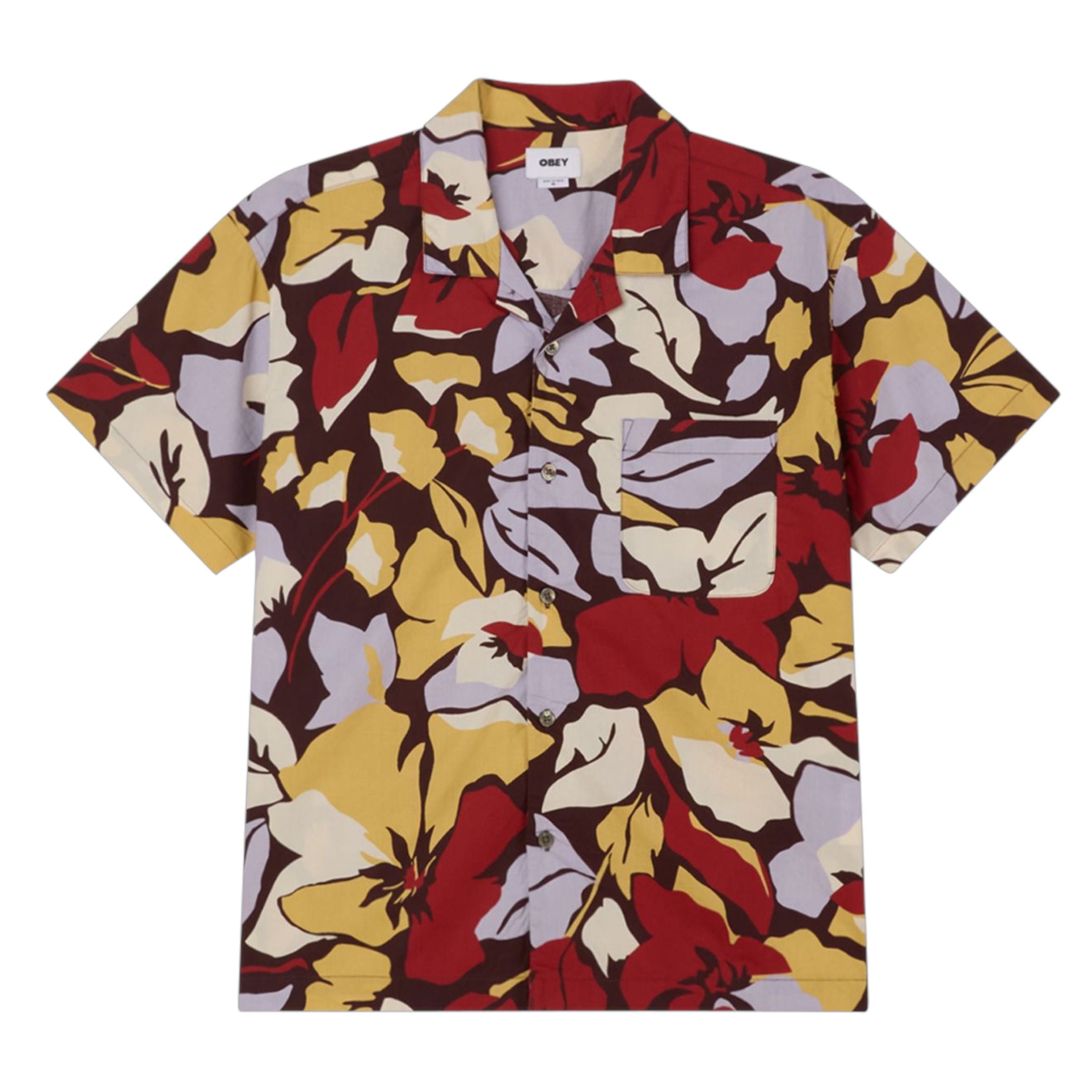 Obey | Camicia Maxwell Uomo Chocolate Multi - Fabbrica Ski Sises