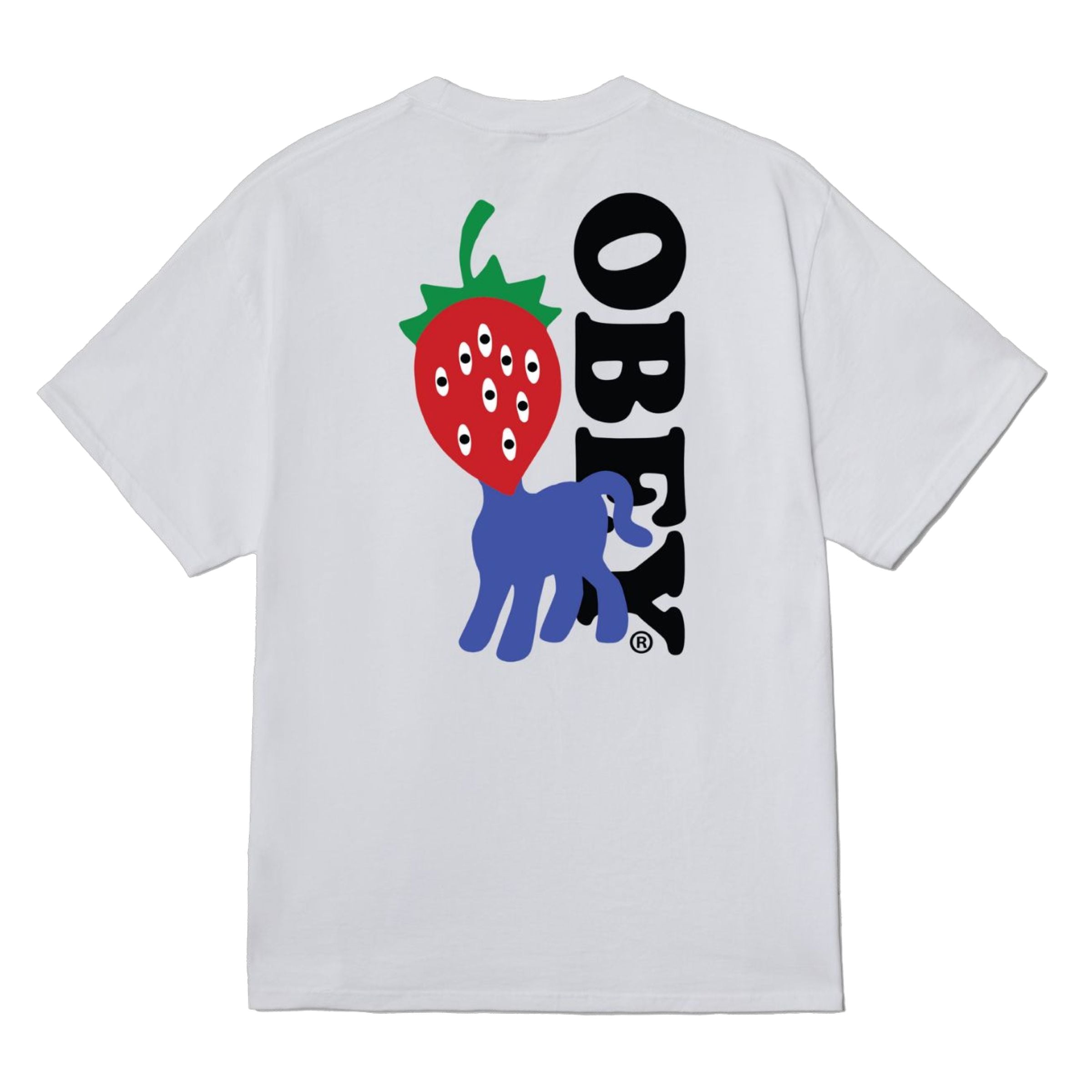 Obey | T-shirt Strawberry Uomo White - Fabbrica Ski Sises