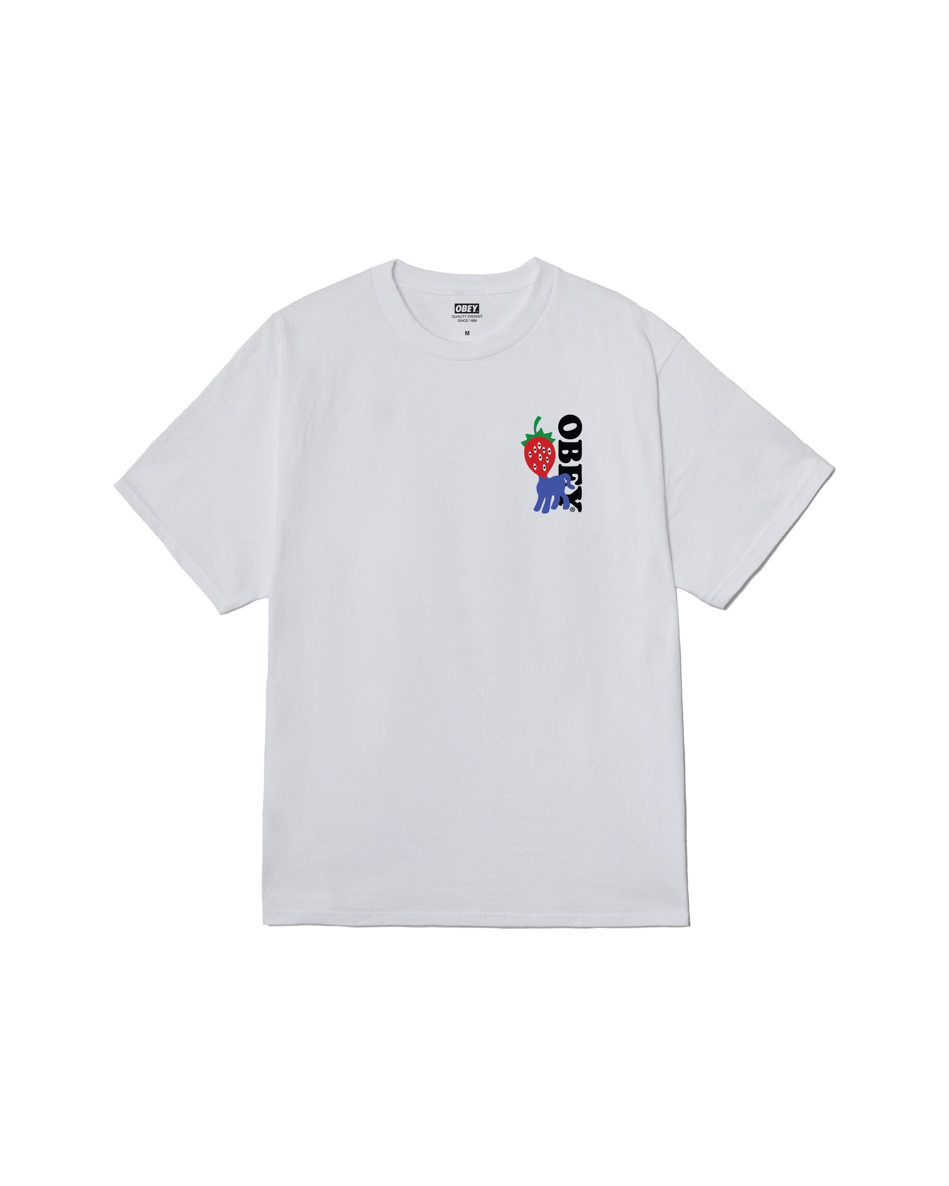 Obey | T-shirt Strawberry Uomo White - Fabbrica Ski Sises