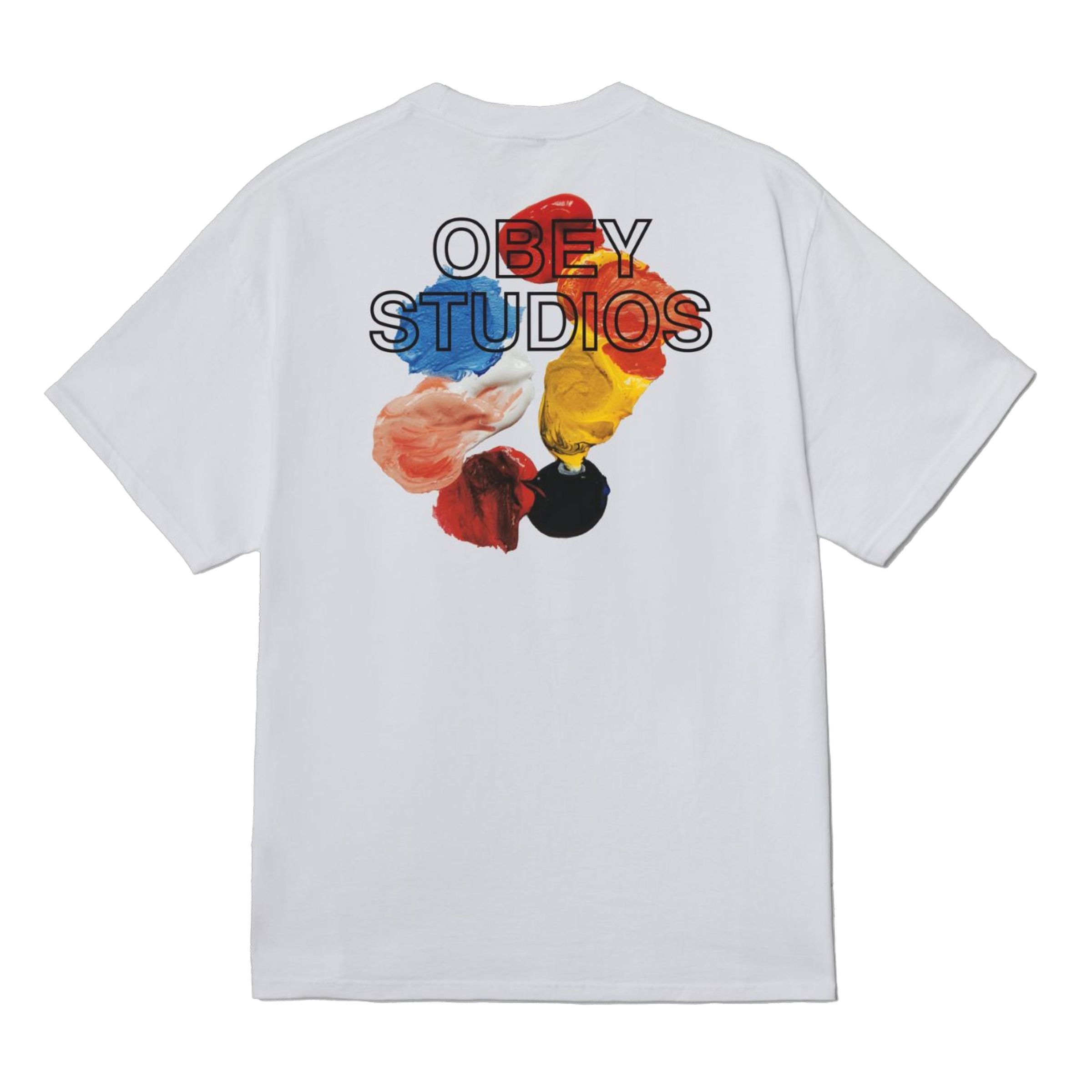 Obey | T-shirt Studios Palette Uomo White - Fabbrica Ski Sises
