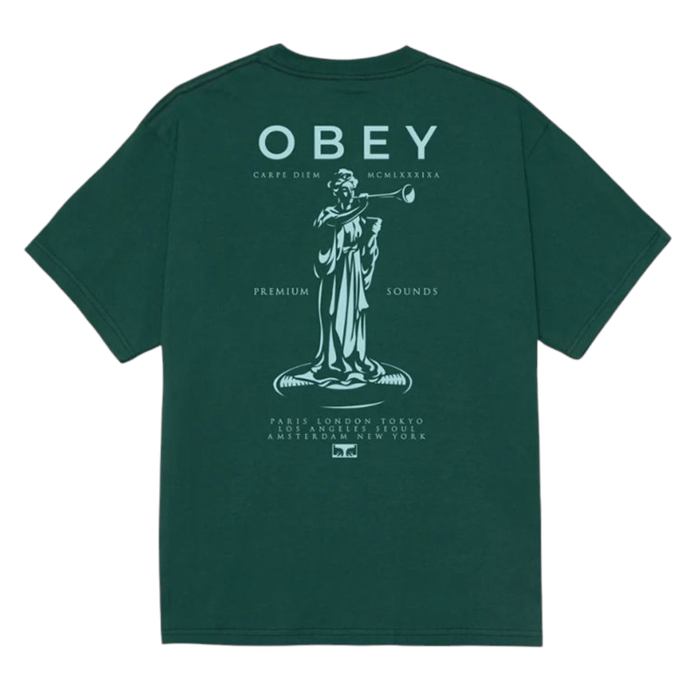 Obey | T-shirt Premium Sounds Uomo Rain Forest - Fabbrica Ski Sises