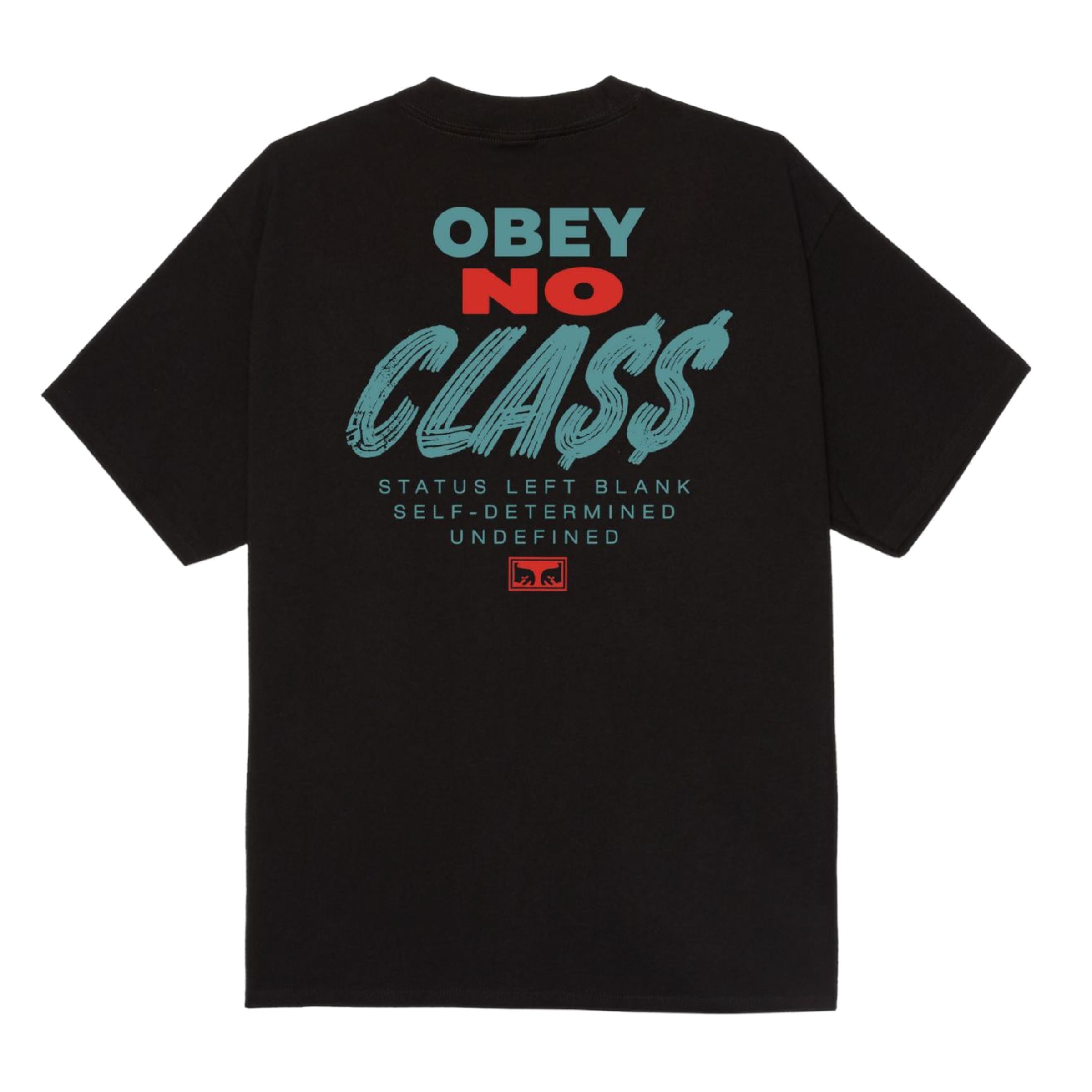 Obey | T-shirt Class Droput Uomo Black - Fabbrica Ski Sises