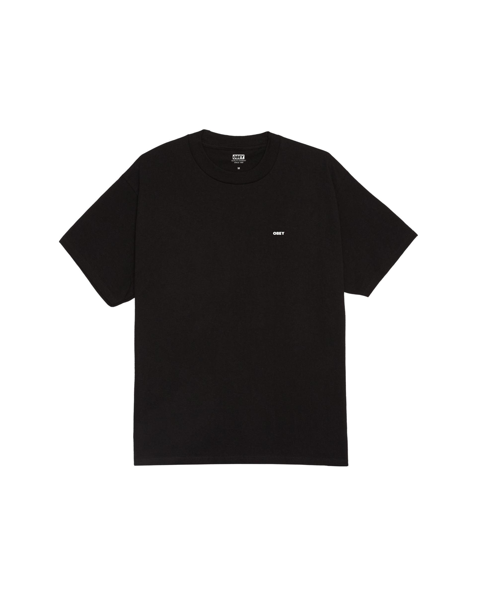 Obey | T-shirt Class Droput Uomo Black - Fabbrica Ski Sises