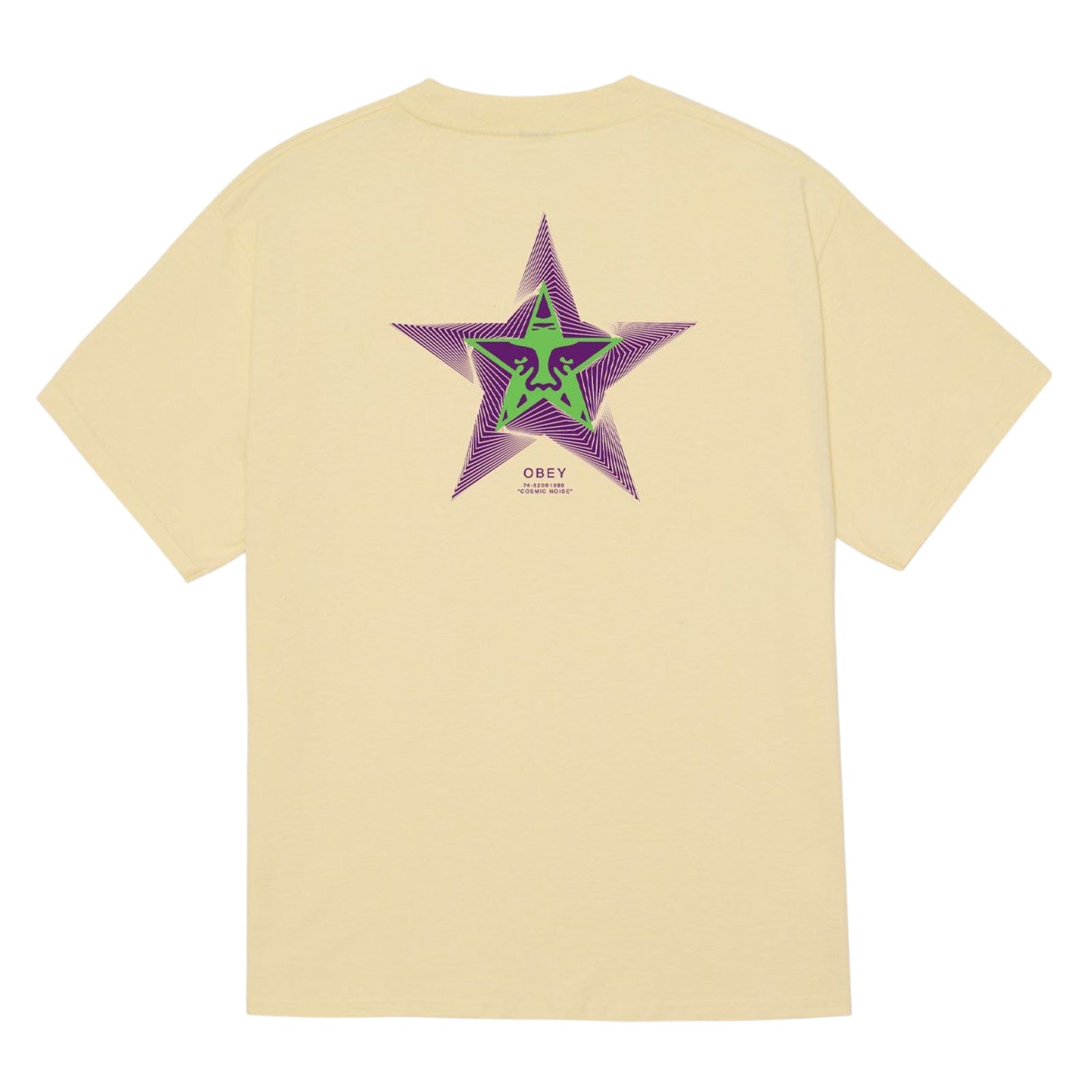 Obey | T-shirt Cosmic Noise Uomo Pale Yellow - Fabbrica Ski Sises