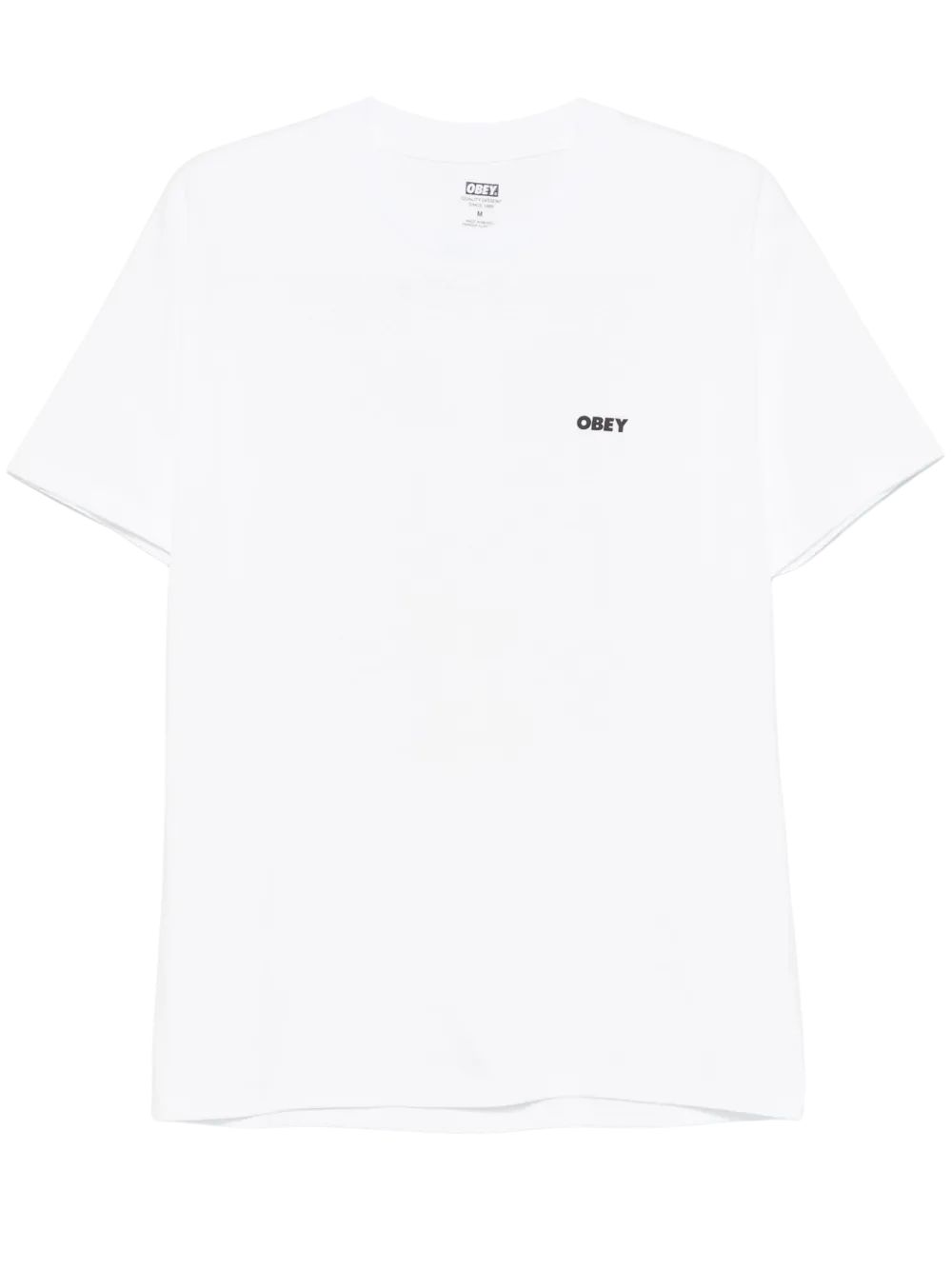 Obey | T-shirt Icon Stencil Flame Uomo White - Fabbrica Ski Sises