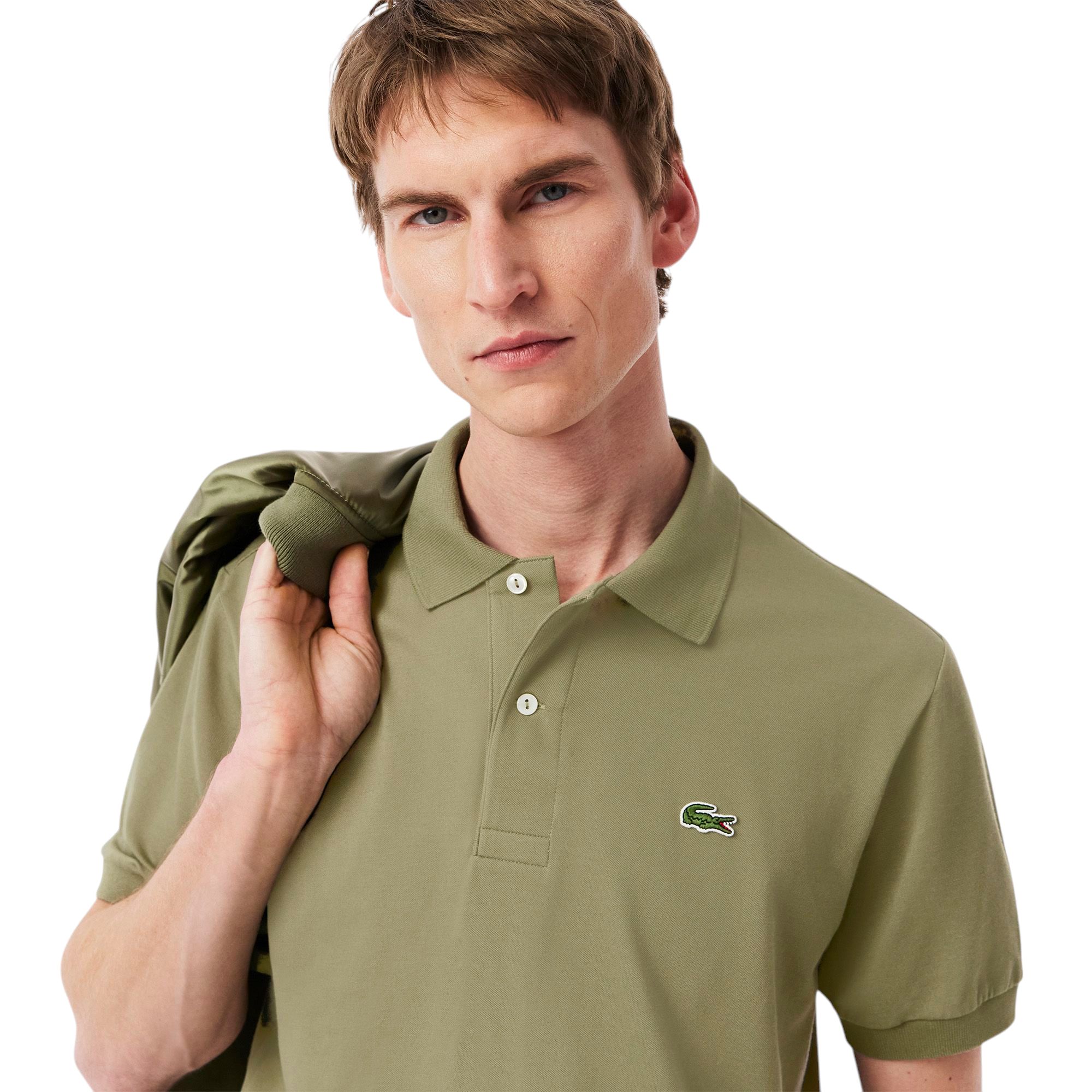 Lacoste | Polo Classic Fit Uomo Verde Cachi - Fabbrica Ski Sises