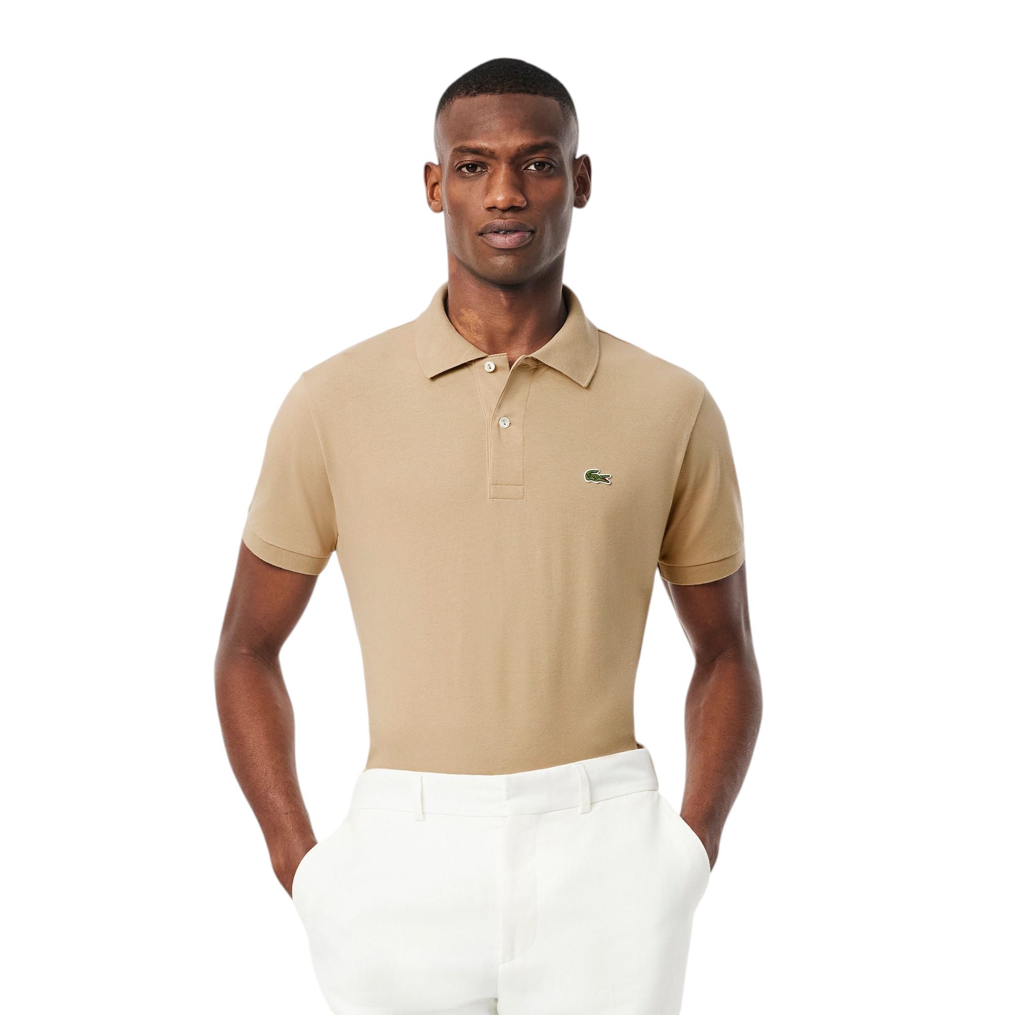 Lacoste | Polo Classic Fit Uomo Beige - Fabbrica Ski Sises