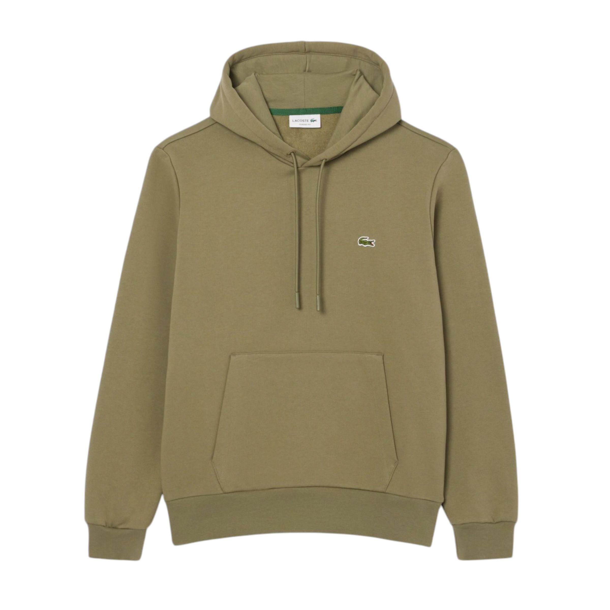 Lacoste | Maglia Classic Fit Hoddy Uomo Verde Cachi - Fabbrica Ski Sises