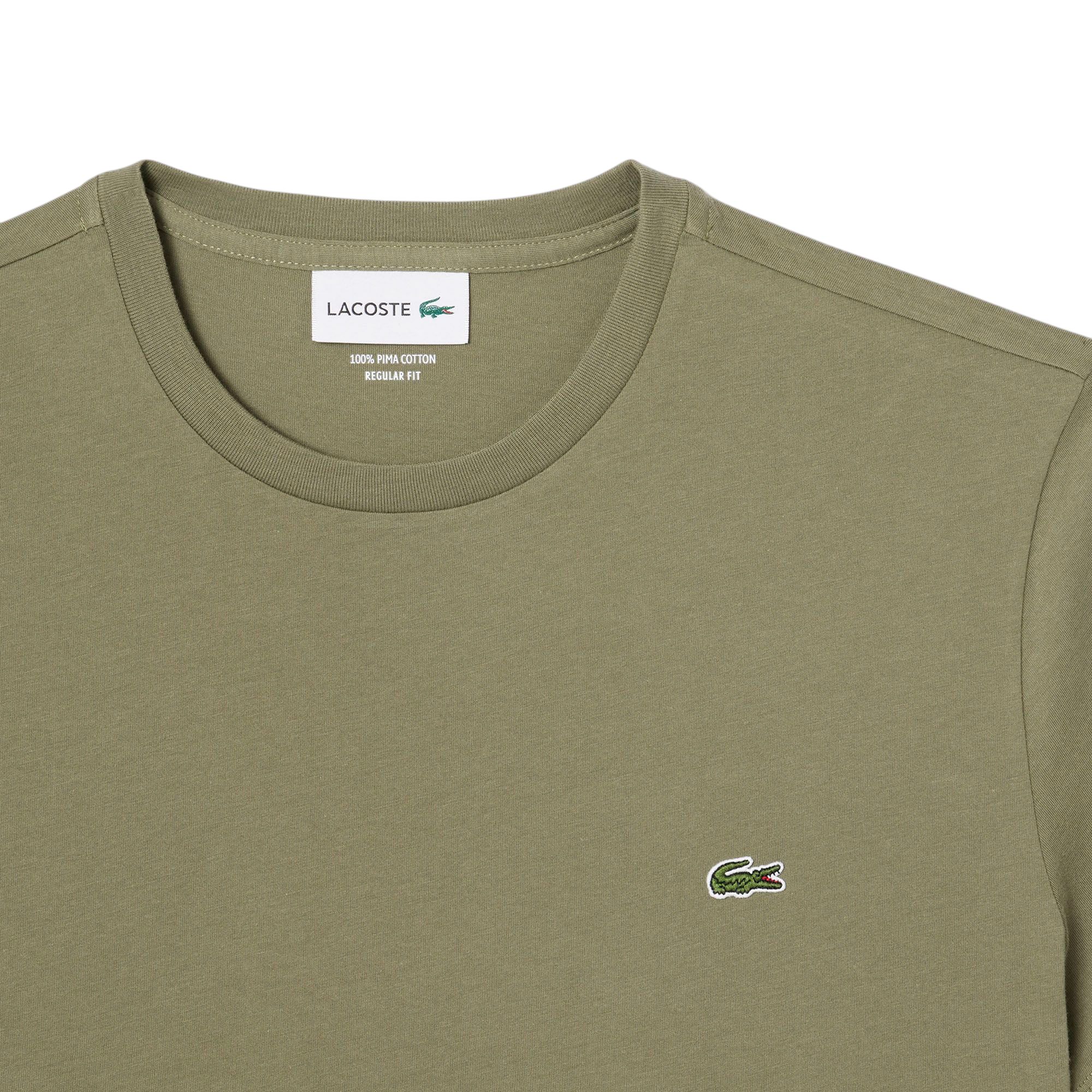 Lacoste | T-shirt Classic In Pima Uomo Verde Cachi - Fabbrica Ski Sises