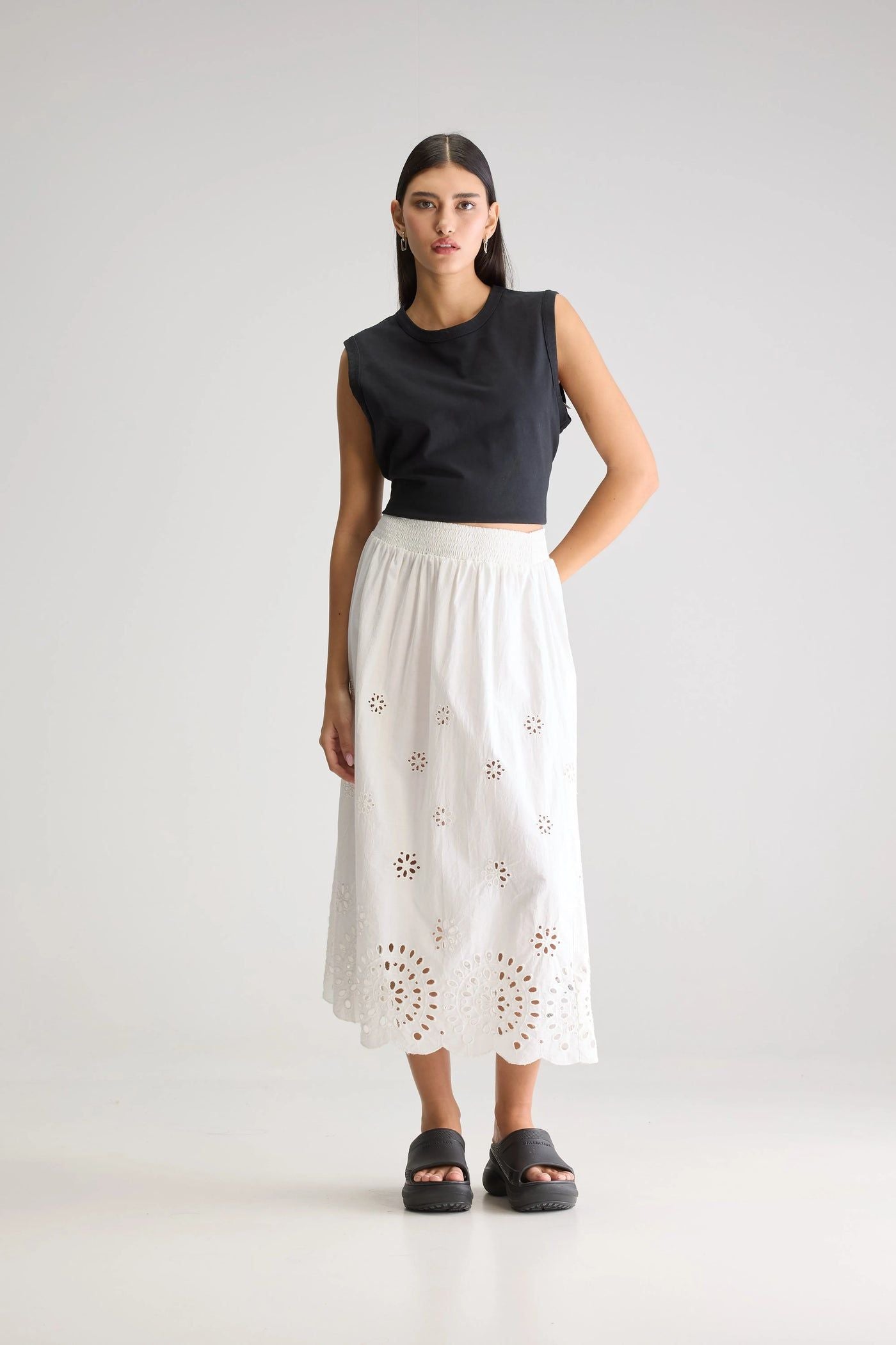 Bellerose | Gonna Dorine Donna White - Fabbrica Ski Sises