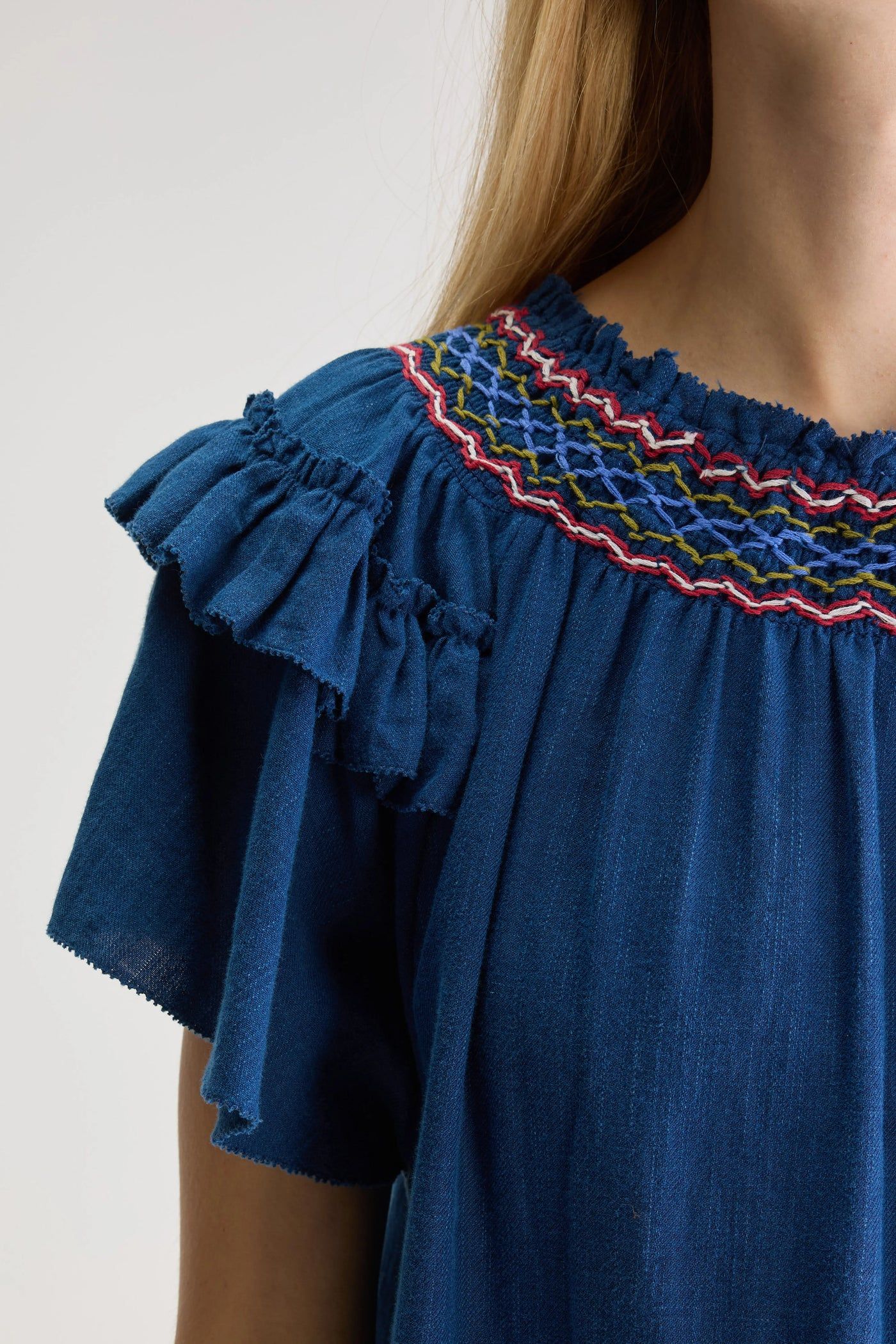 Bellerose | Camicia Cathy Donna Indigo - Fabbrica Ski Sises