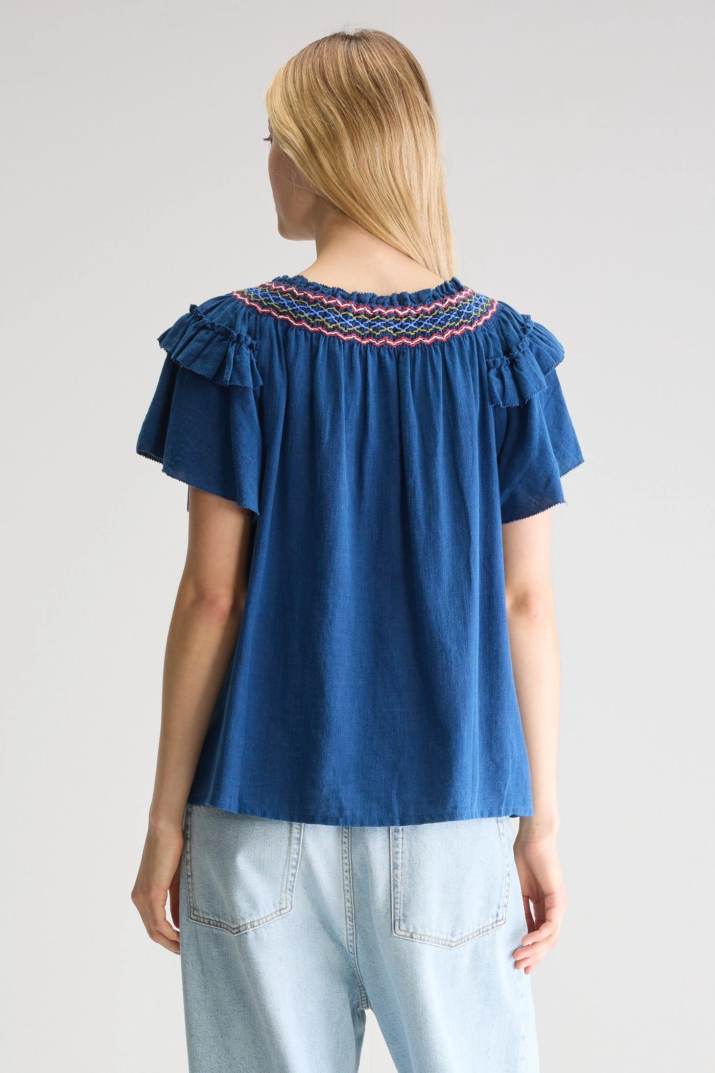Bellerose | Camicia Cathy Donna Indigo - Fabbrica Ski Sises