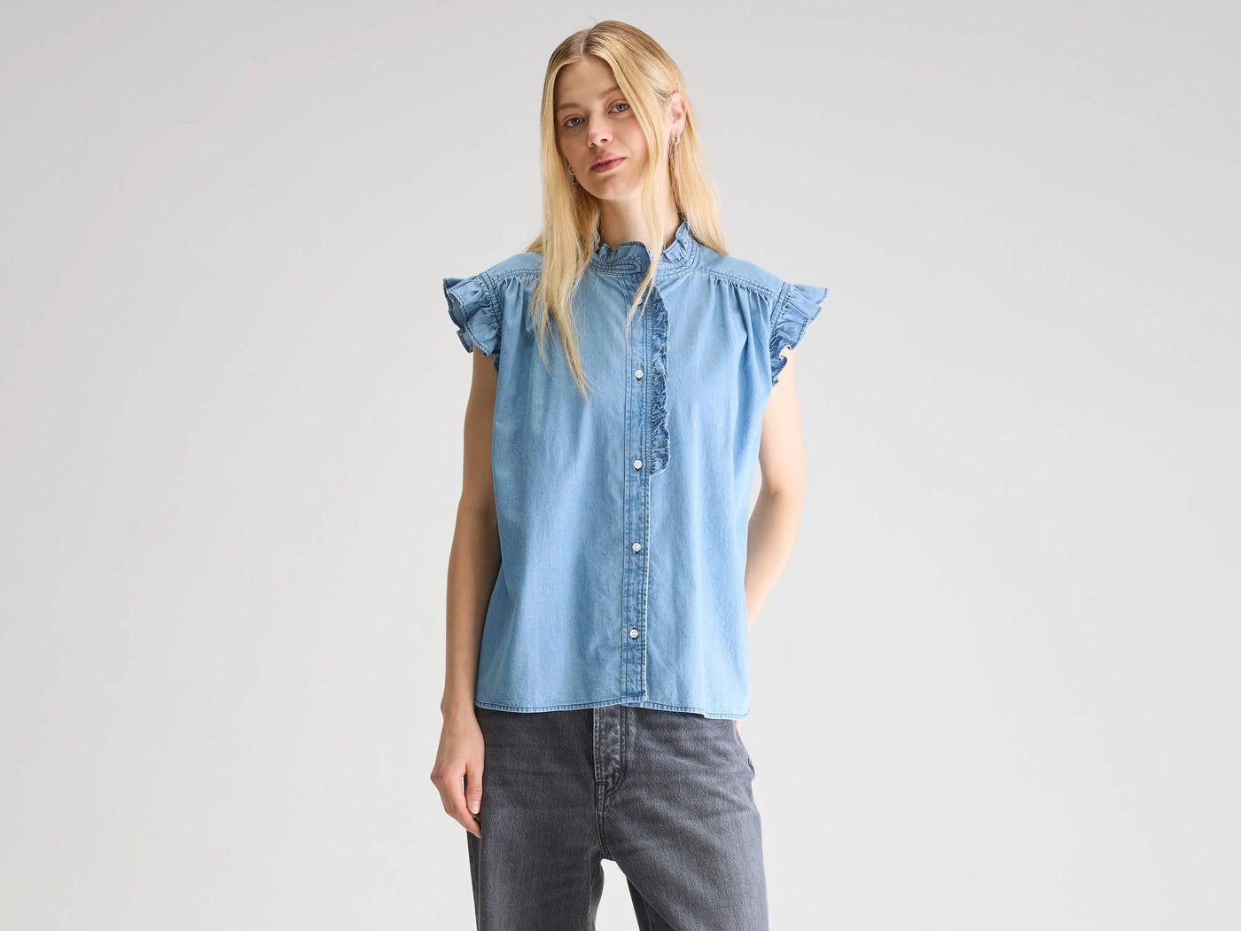 Bellerose | Camicia Coyote Donna Chambray - Fabbrica Ski Sises