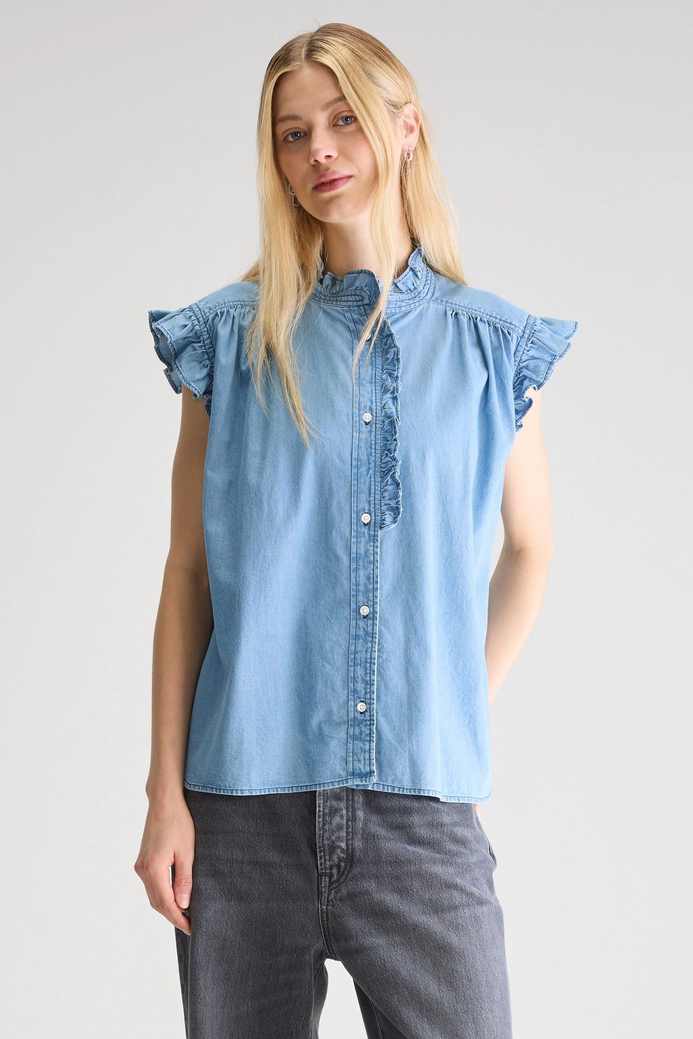 Bellerose | Camicia Coyote Donna Chambray - Fabbrica Ski Sises