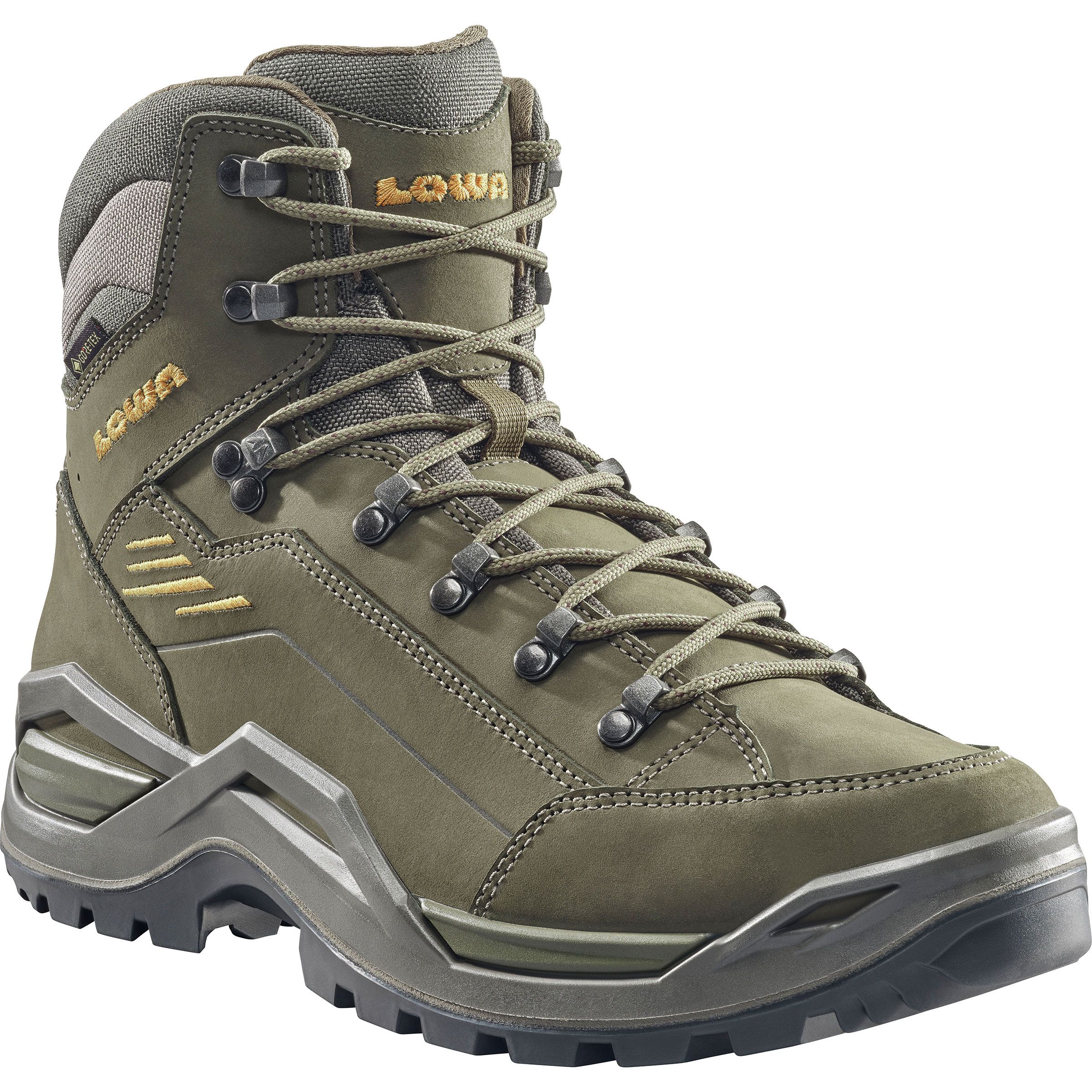 Lowa | Scarpe Renegade Evo GTX Mid Uomo Olive/Mustard - Fabbrica Ski Sises