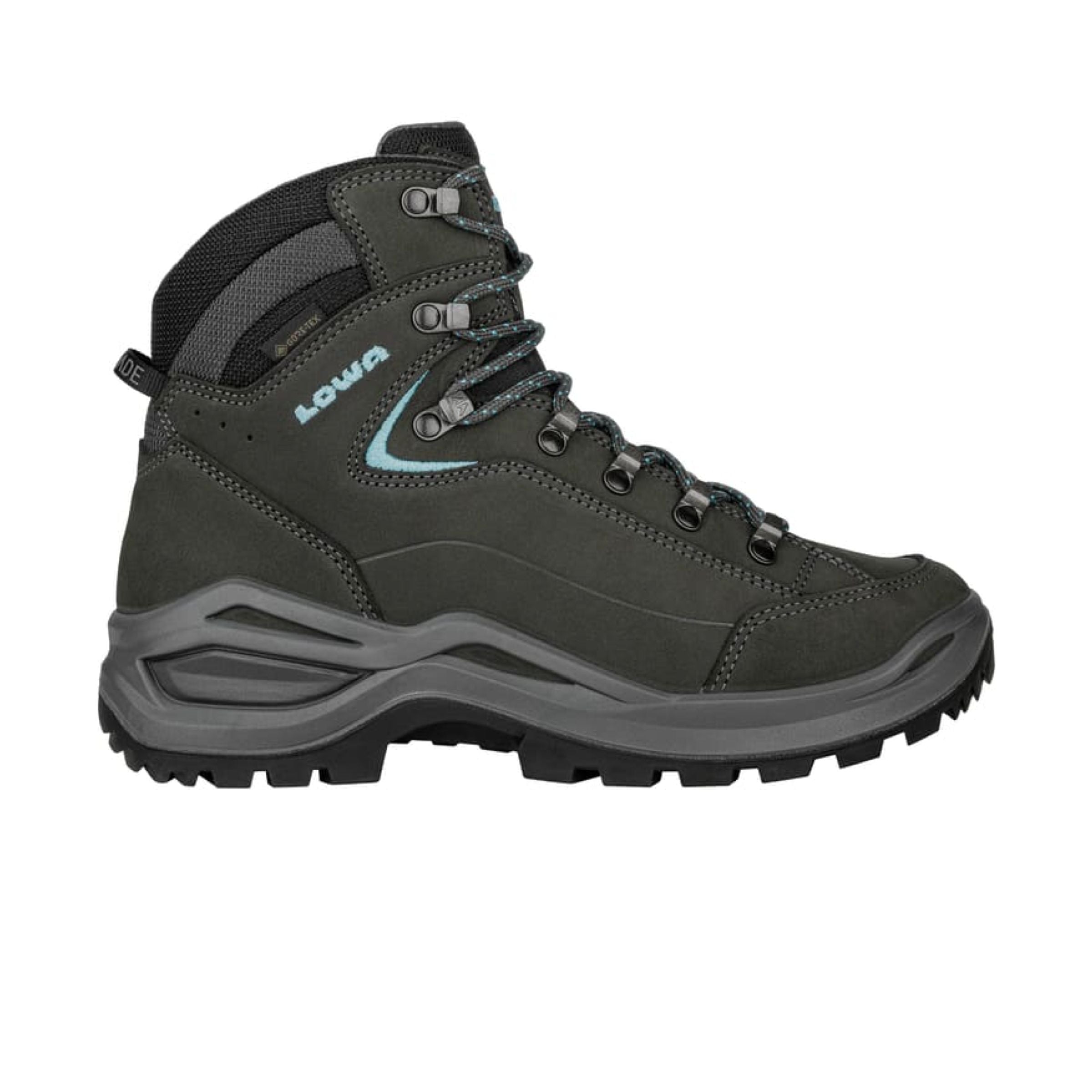 Lowa | Scarpe Renegade Evo GTX Mid Donna Asphalt/Turquise - Fabbrica Ski Sises