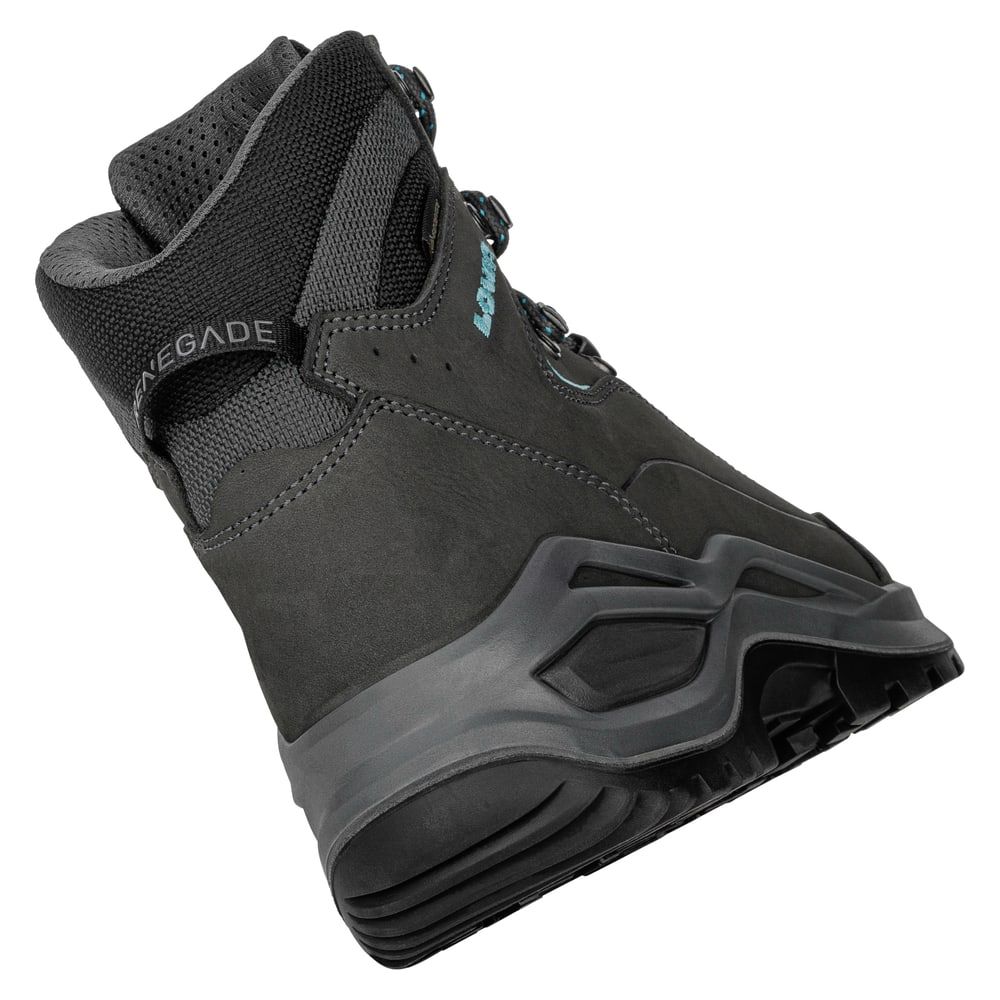 Lowa | Scarpe Renegade Evo GTX Mid Donna Asphalt/Turquise - Fabbrica Ski Sises
