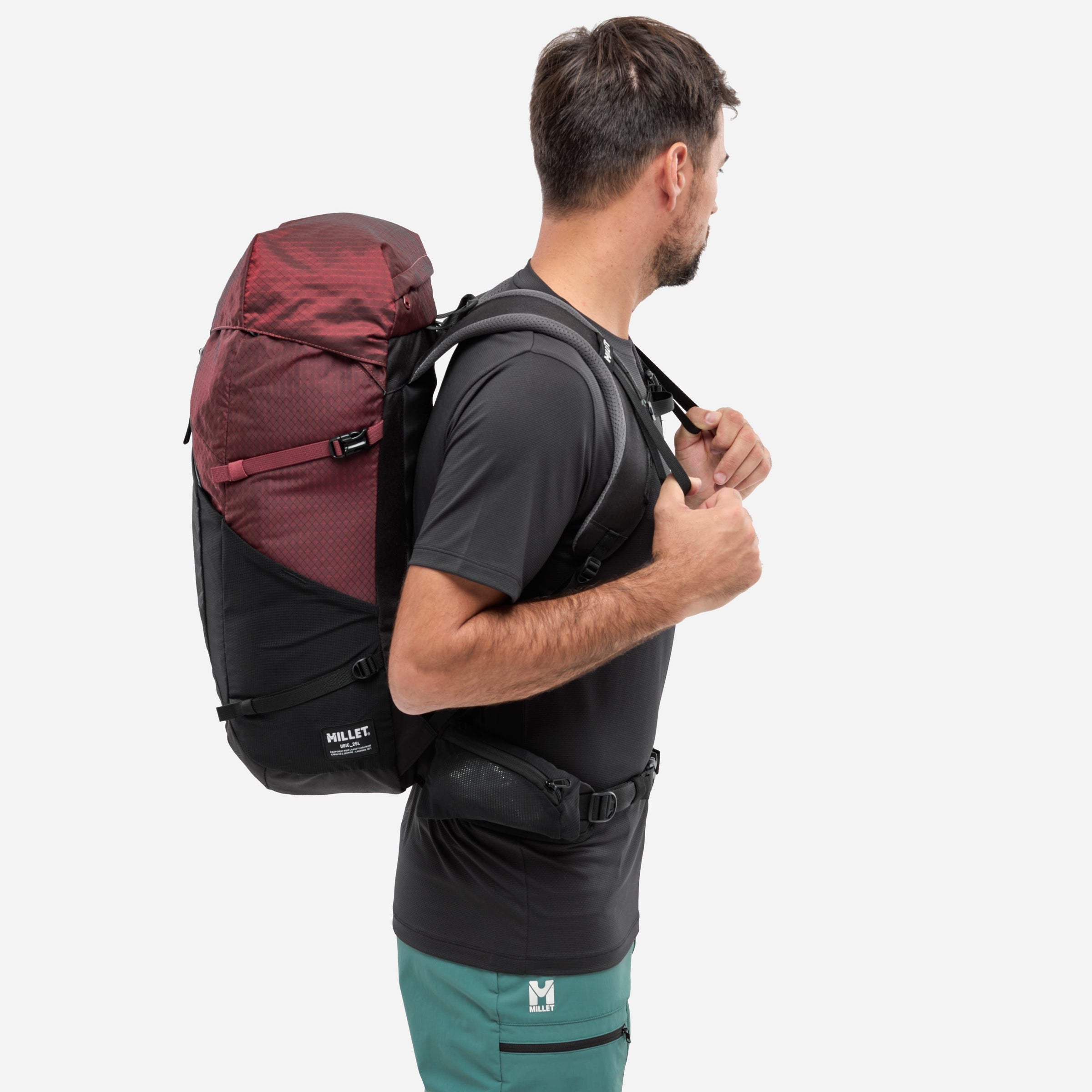 Millet | Zaino Ubic 25 Black/Dark Red - Fabbrica Ski Sises