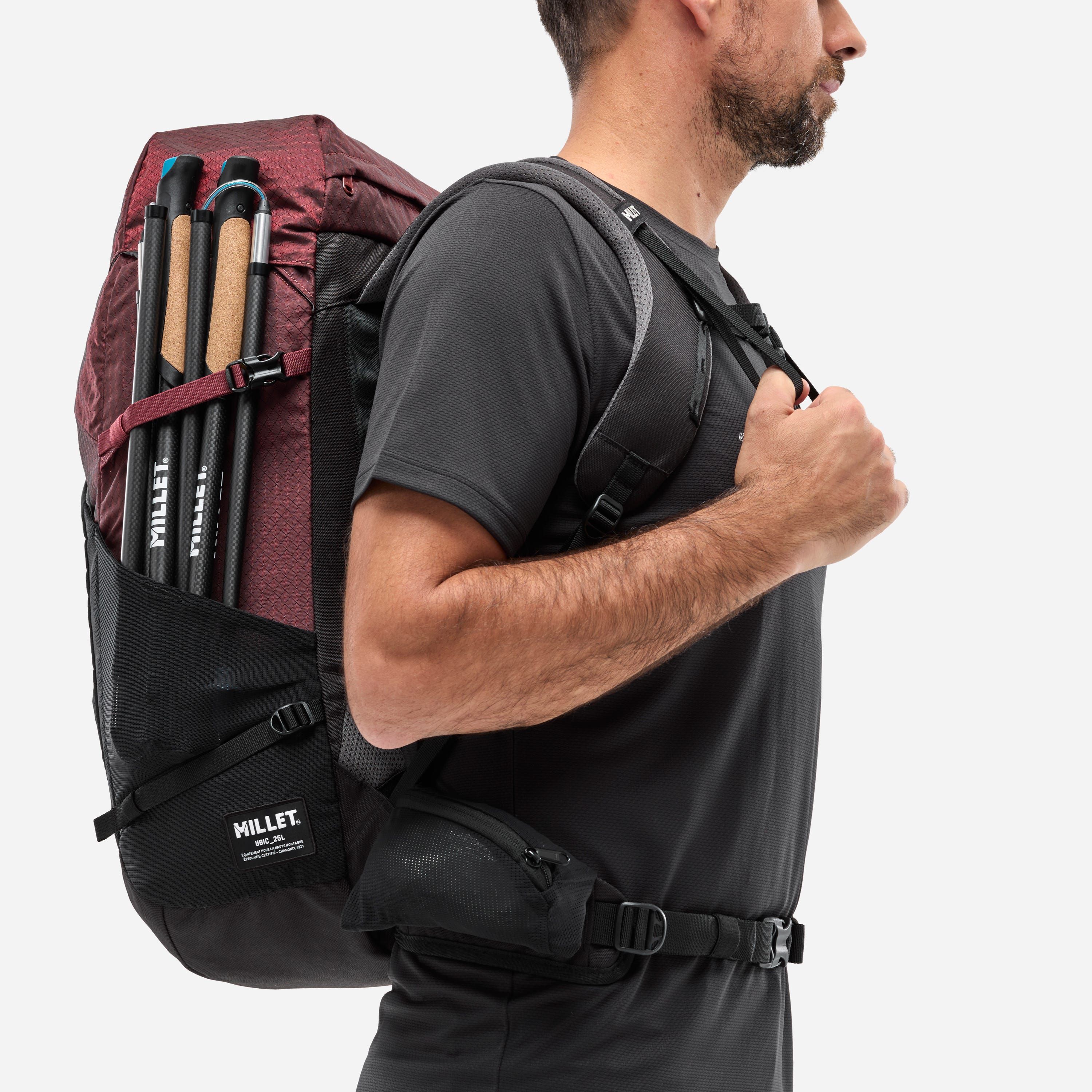 Millet | Zaino Ubic 25 Black/Dark Red - Fabbrica Ski Sises