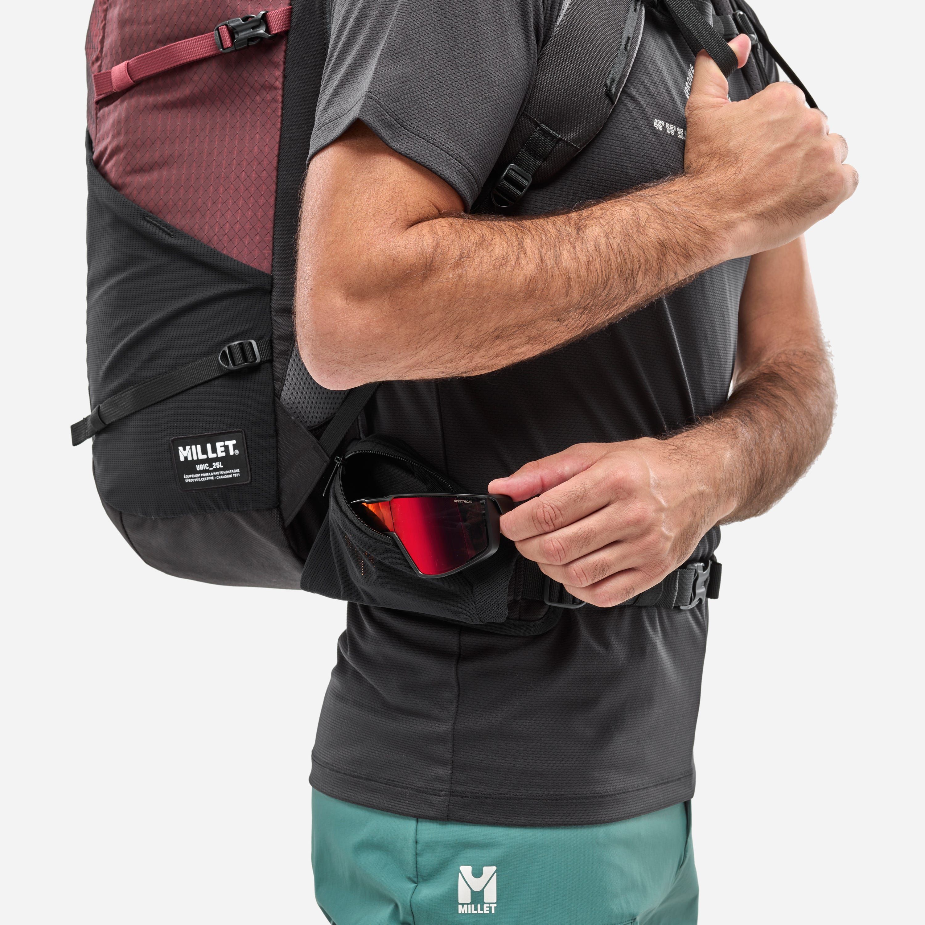 Millet | Zaino Ubic 25 Black/Dark Red - Fabbrica Ski Sises