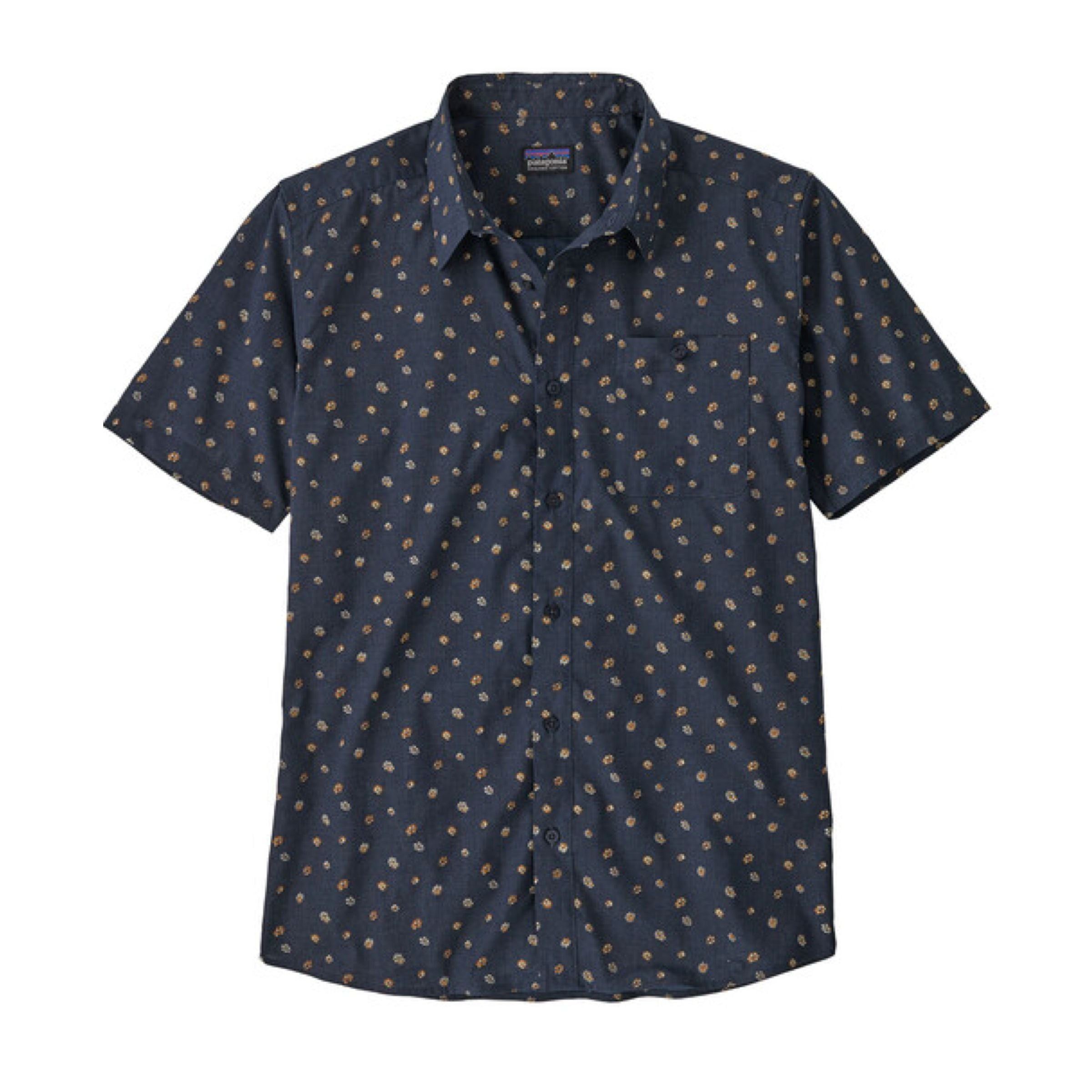 Patagonia | Camicia Go To Uomo Blossoms/New Navy - Fabbrica Ski Sises