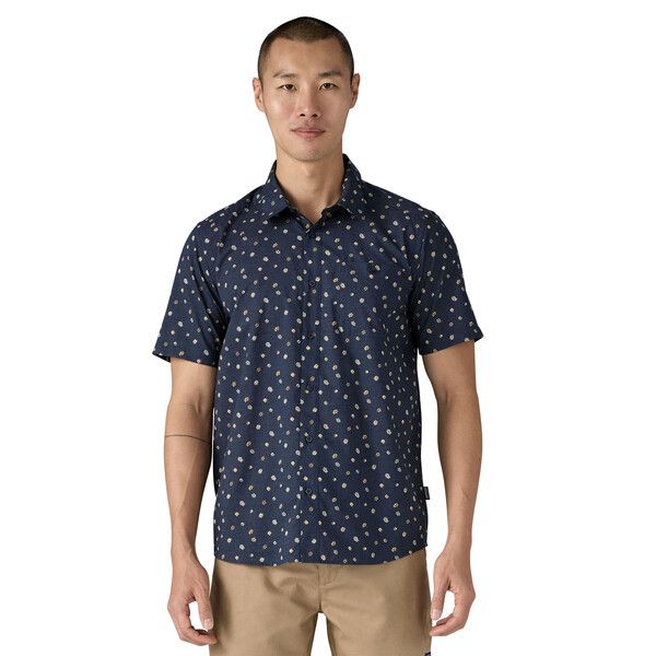 Patagonia | Camicia Go To Uomo Blossoms/New Navy - Fabbrica Ski Sises