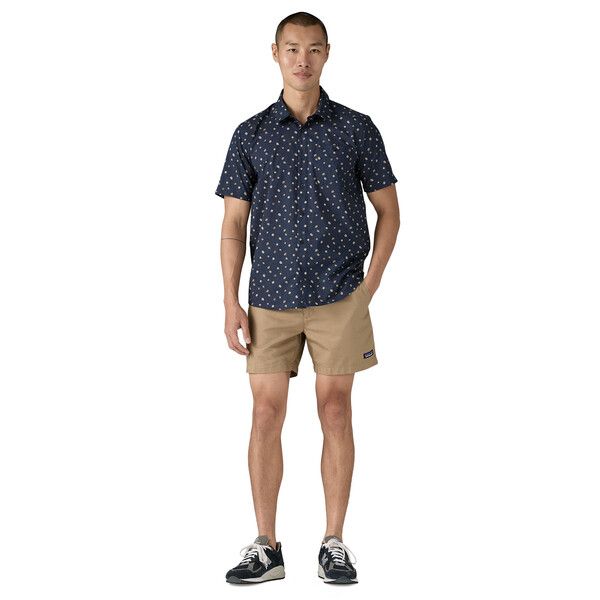 Patagonia | Camicia Go To Uomo Blossoms/New Navy - Fabbrica Ski Sises