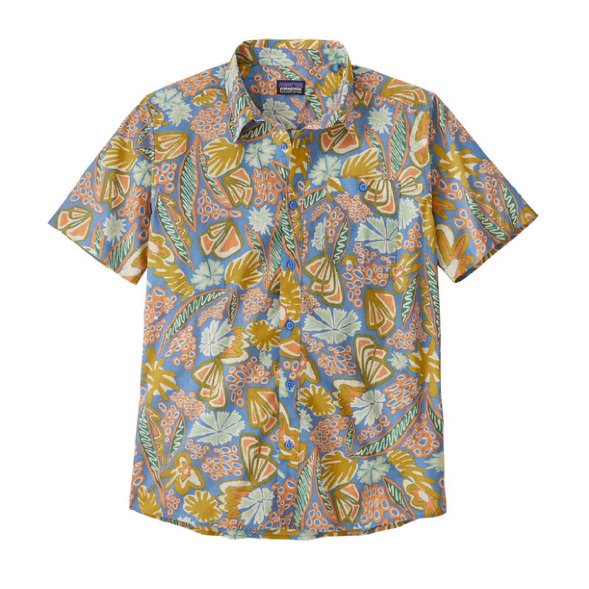 Patagonia | Camicia Go To Uomo Flourish/Abundant Blue - Fabbrica Ski Sises