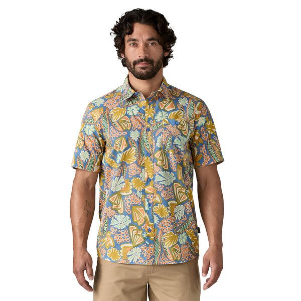 Patagonia | Camicia Go To Uomo Flourish/Abundant Blue - Fabbrica Ski Sises