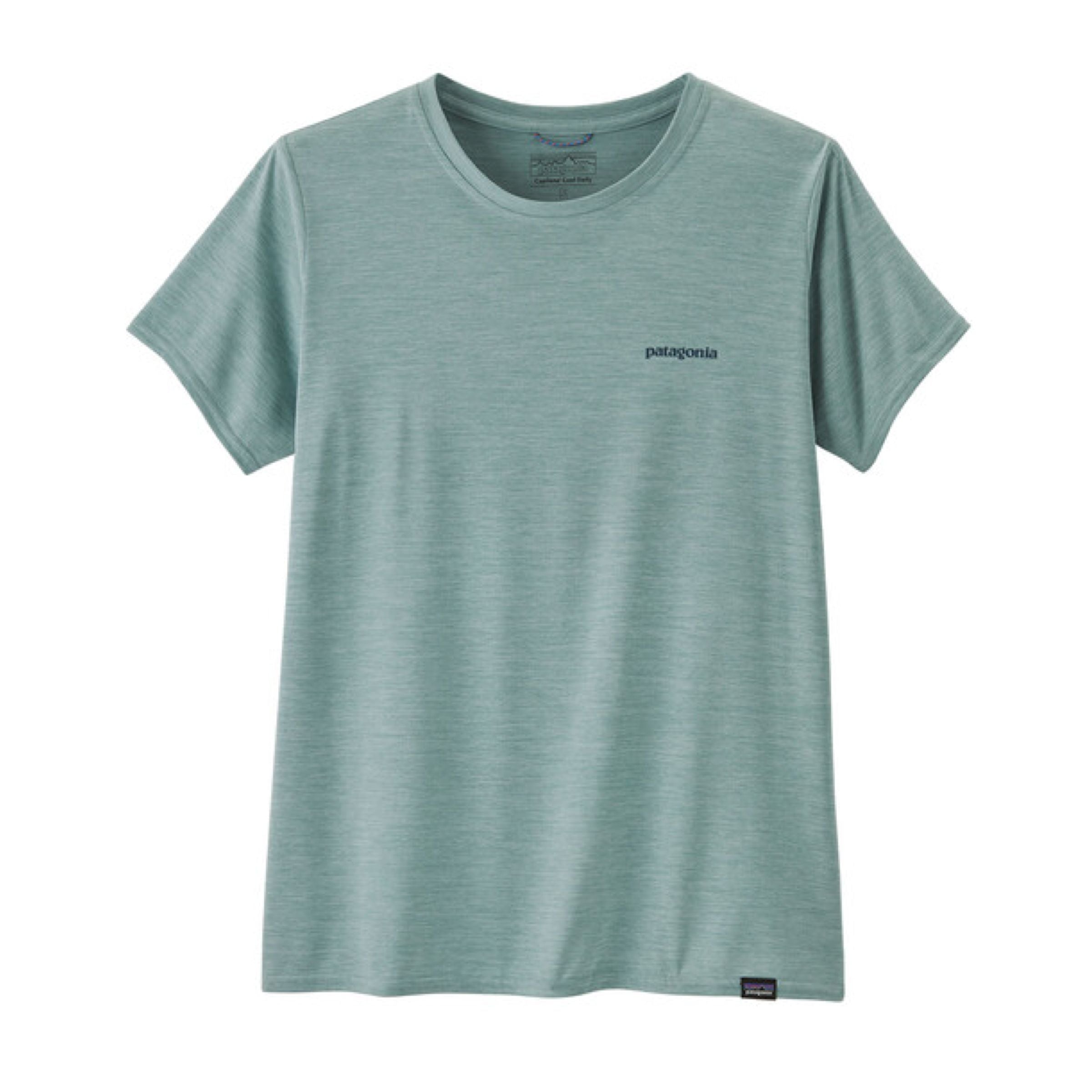 Patagonia | T-shirt Cap Cool Daily Graphic Donna Boardshort Logo/Thermal Blue - Fabbrica Ski Sises