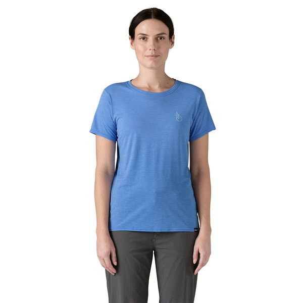 Patagonia | T-shirt Cap Cool Daily Graphic Donna Swelldrifter/Abundant Blue - Fabbrica Ski Sises
