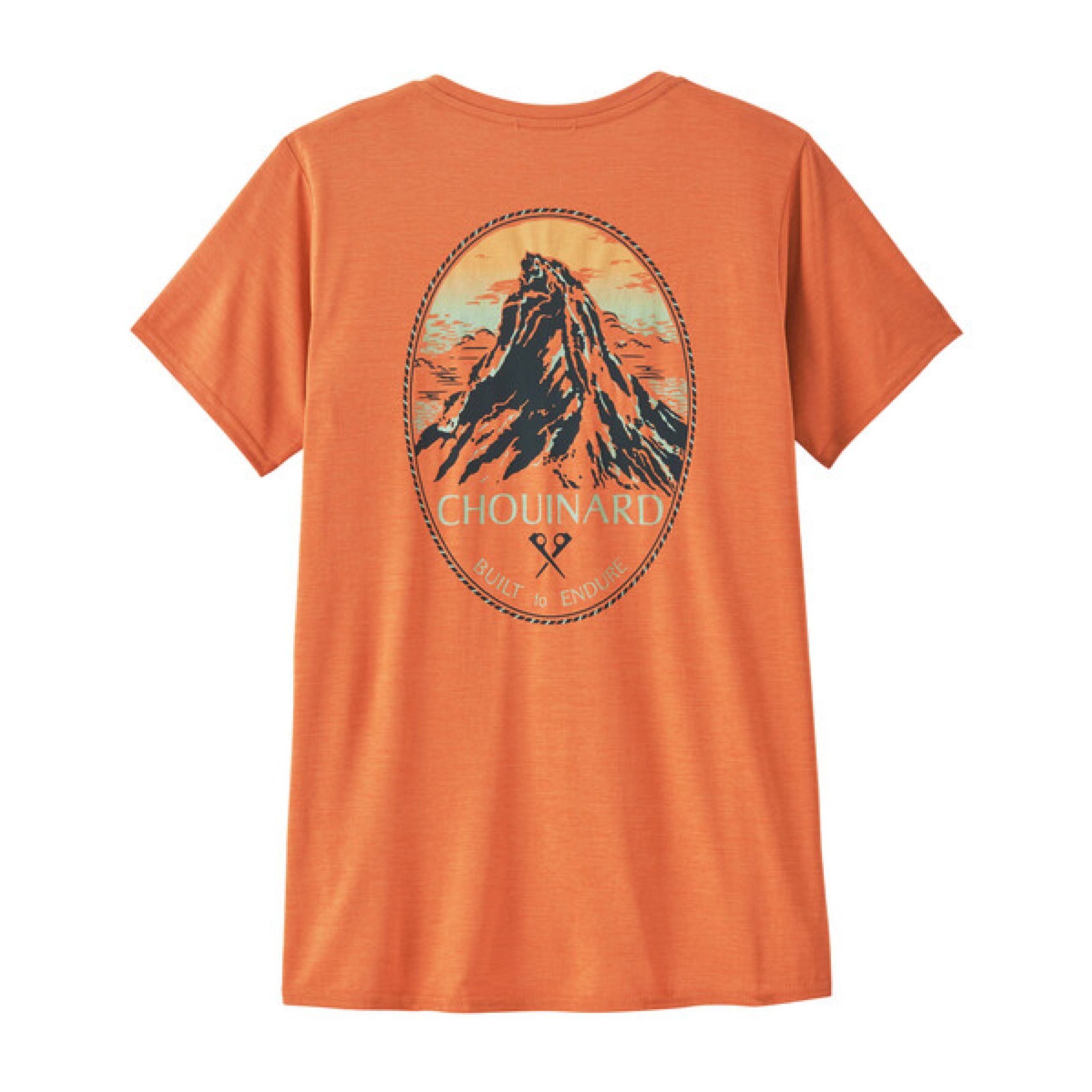Patagonia | T-shirt Cap Cool Daily Graphic Donna Chouinard Crest/Rock Melon - Fabbrica Ski Sises