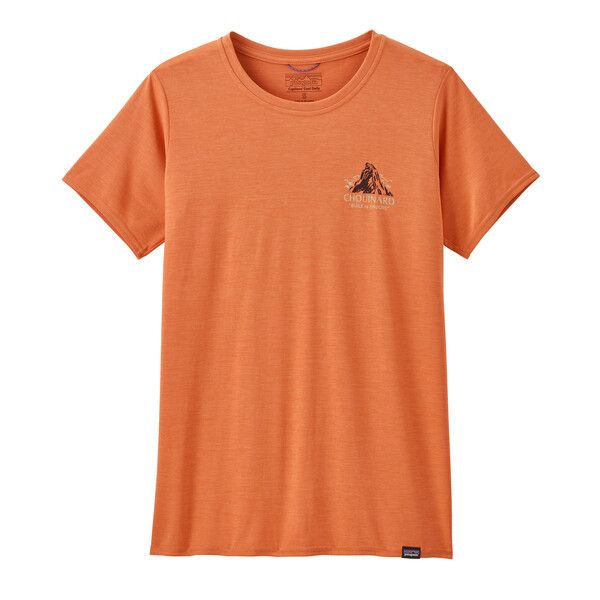 Patagonia | T-shirt Cap Cool Daily Graphic Donna Chouinard Crest/Rock Melon - Fabbrica Ski Sises
