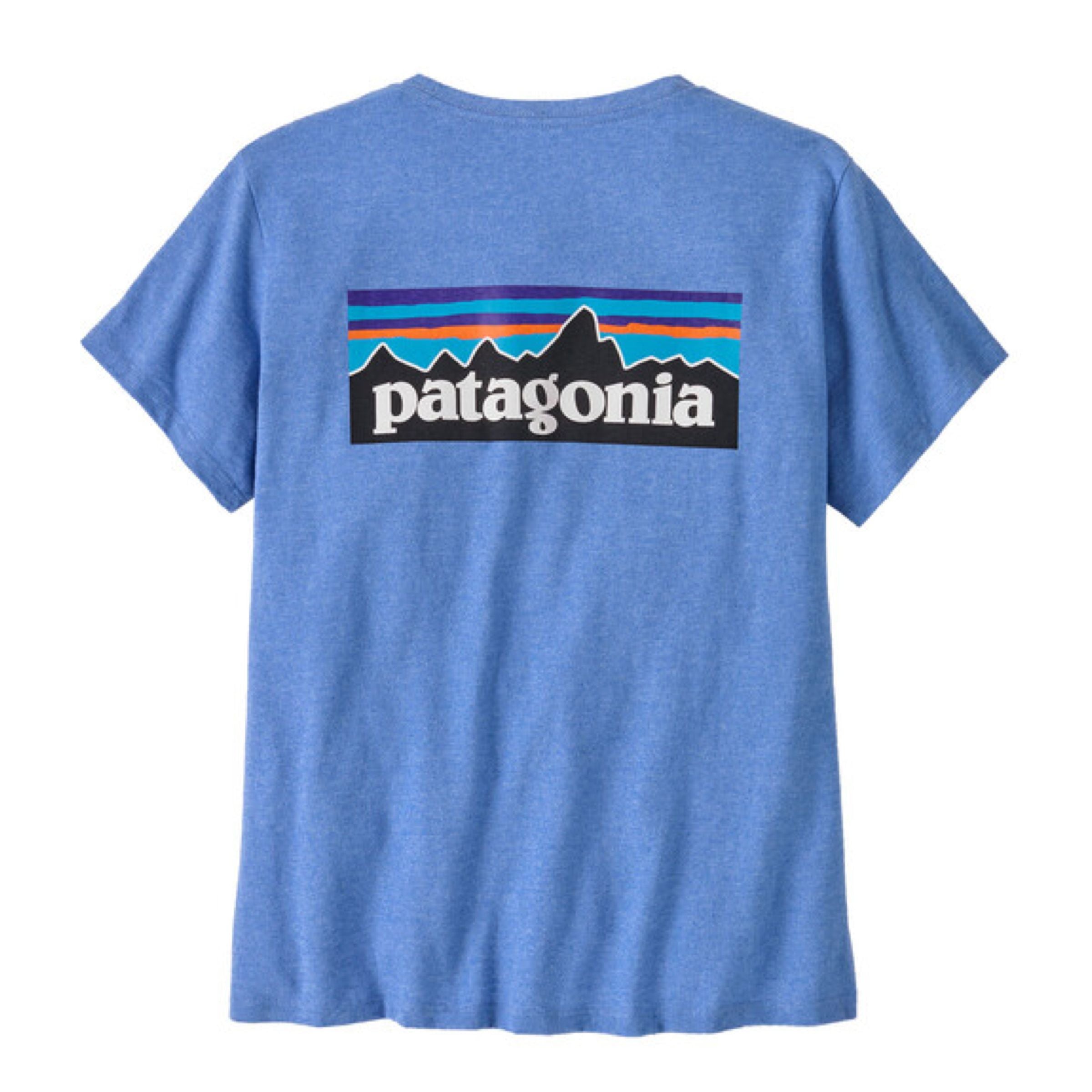 Patagonia | T-shirt P-6 Logo Responsibili Donna Abundant Blue - Fabbrica Ski Sises