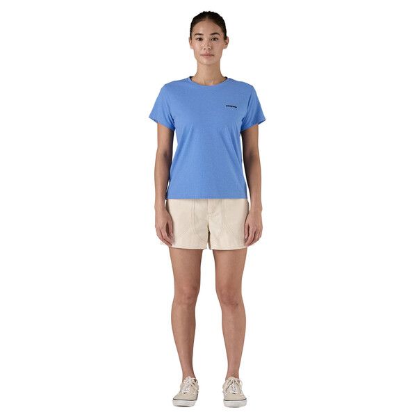 Patagonia | T-shirt P-6 Logo Responsibili Donna Abundant Blue - Fabbrica Ski Sises