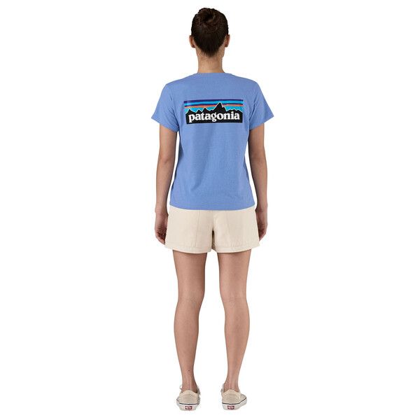 Patagonia | T-shirt P-6 Logo Responsibili Donna Abundant Blue - Fabbrica Ski Sises