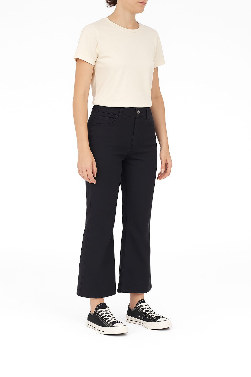 True Nyc | Pantaloni Lindy Stretch Donna Navy Blue - Fabbrica Ski Sises