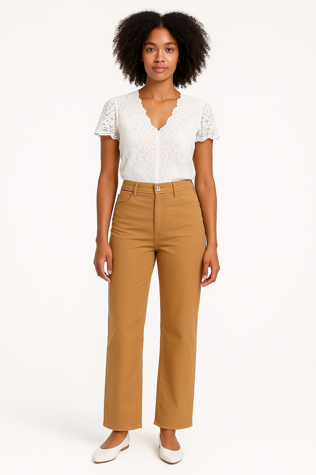 True Nyc | Pantaloni Zelda Stretch Donna Noisette - Fabbrica Ski Sises