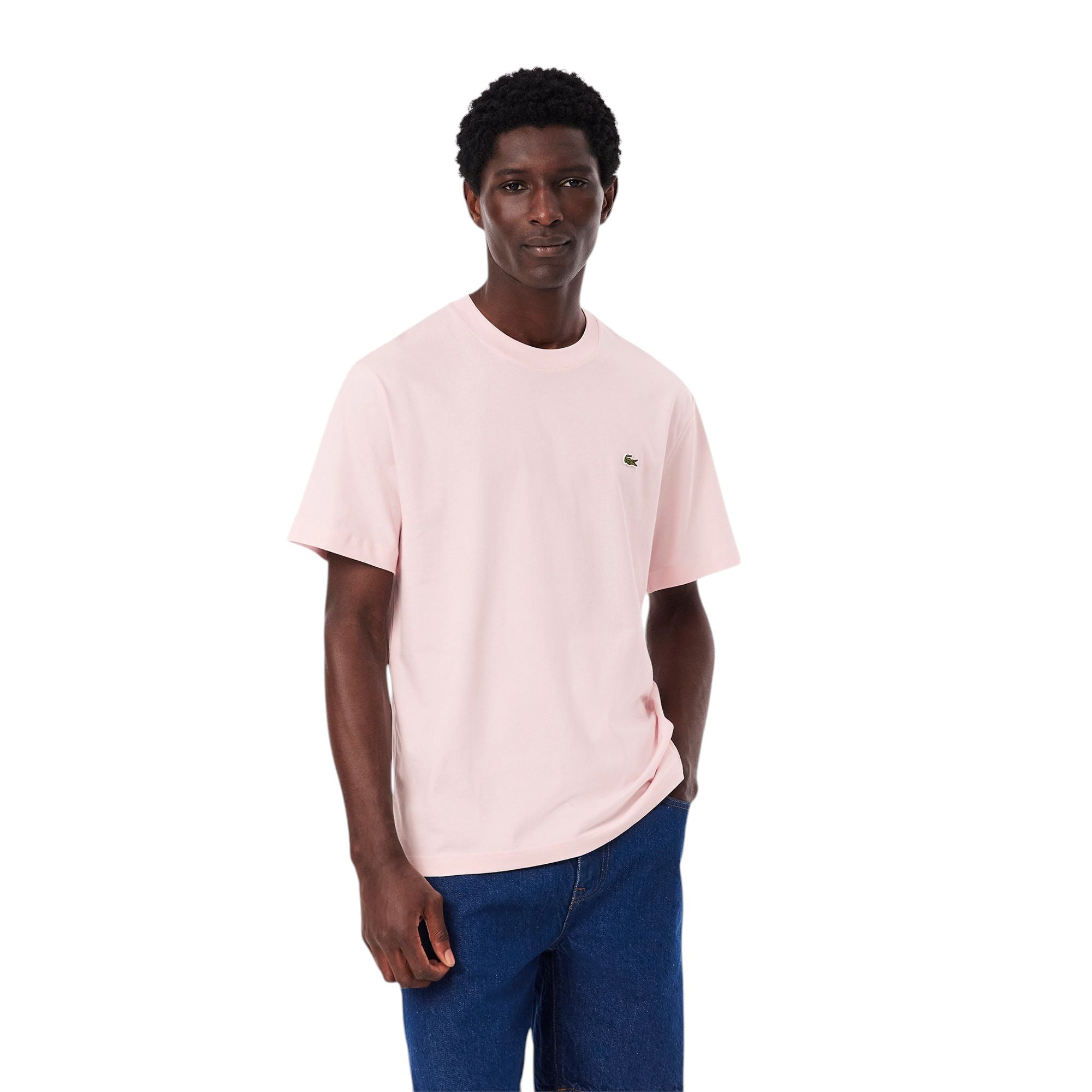 T-shirt Classic In Pima Homme Pink Light