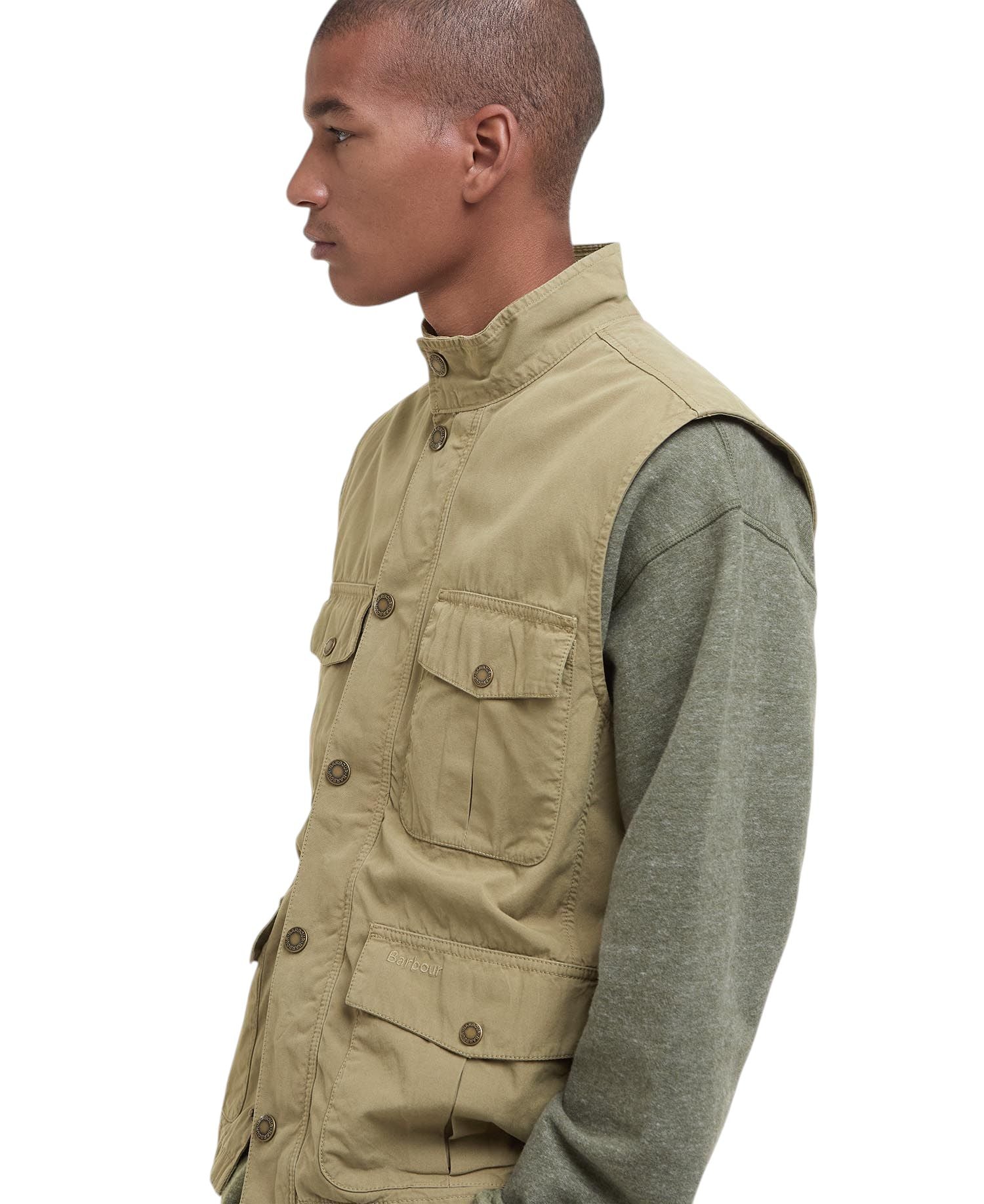 Gilet Casual Corbridge Homme Bleached Olive